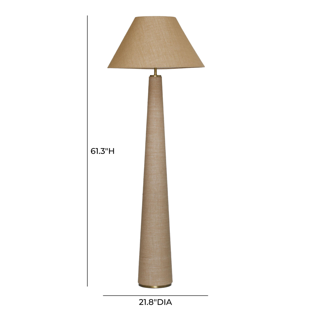 TOV Furniture Graham Natural Jute Floor Lamp