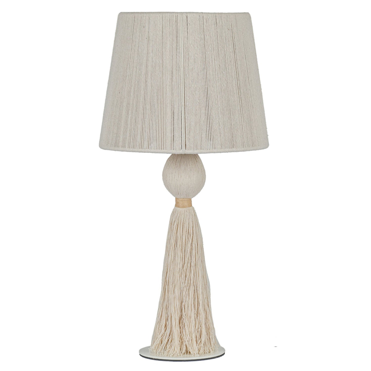 TOV Furniture Samba White Cotton Table Lamp in white cotton, primary product view