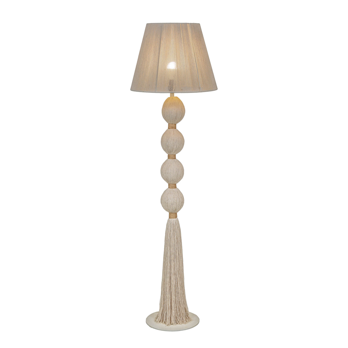 TOV Furniture Samba White Cotton Floor Lamp