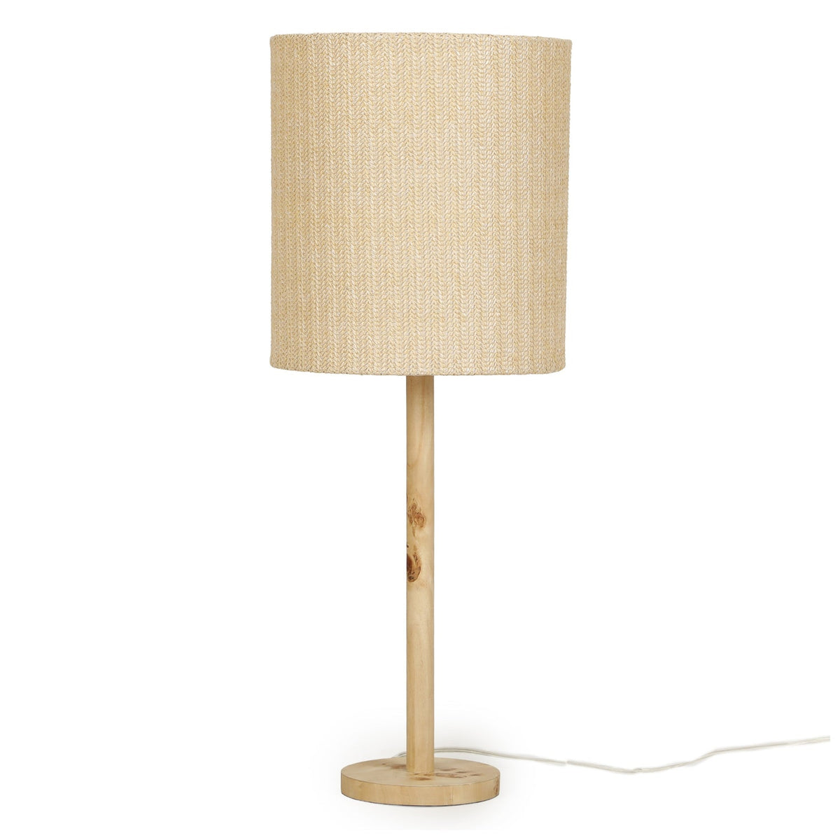 TOV Furniture Lamia Natural Burl and Raffia Table Lamp