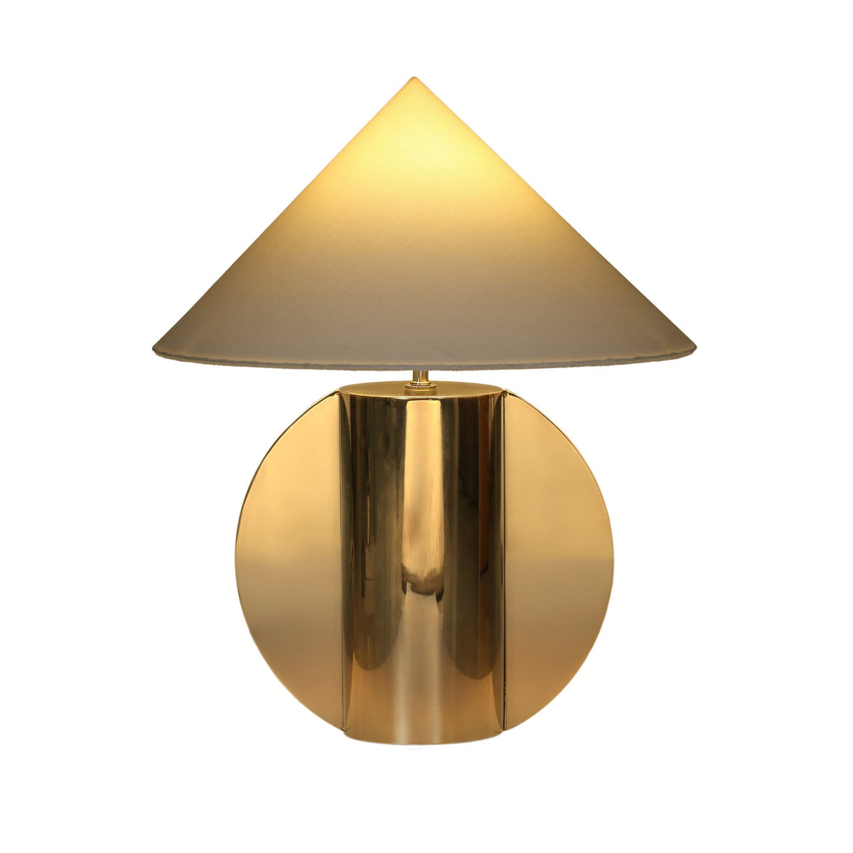 TOV Furniture Geo Semi-Circled Chrome Table Lamp