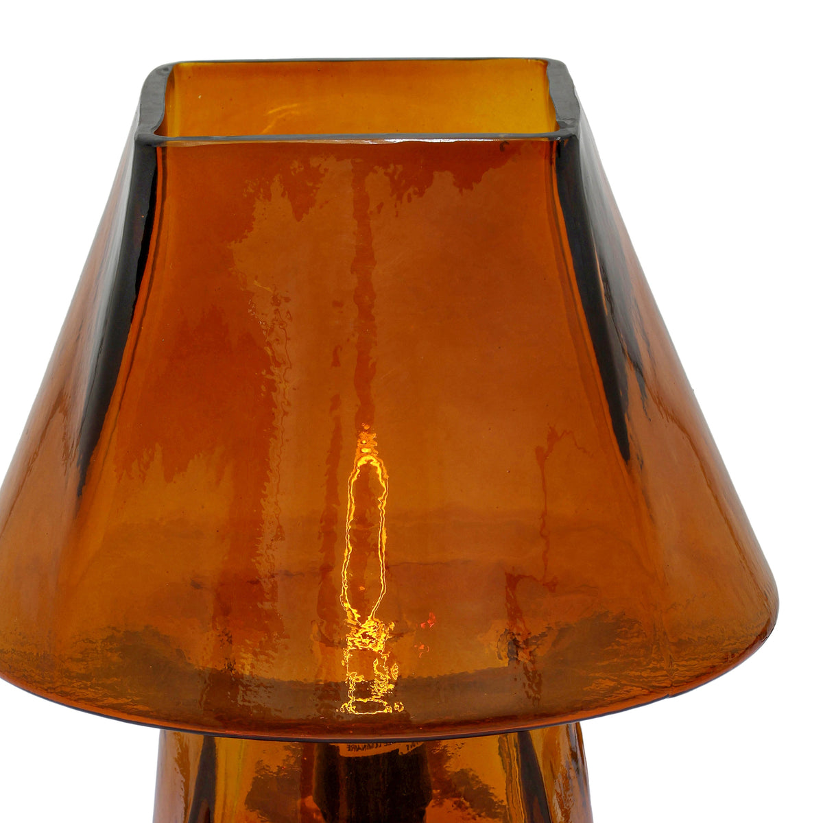 TOV Furniture Luca Smoky Brown Glass Mini Table Lamp