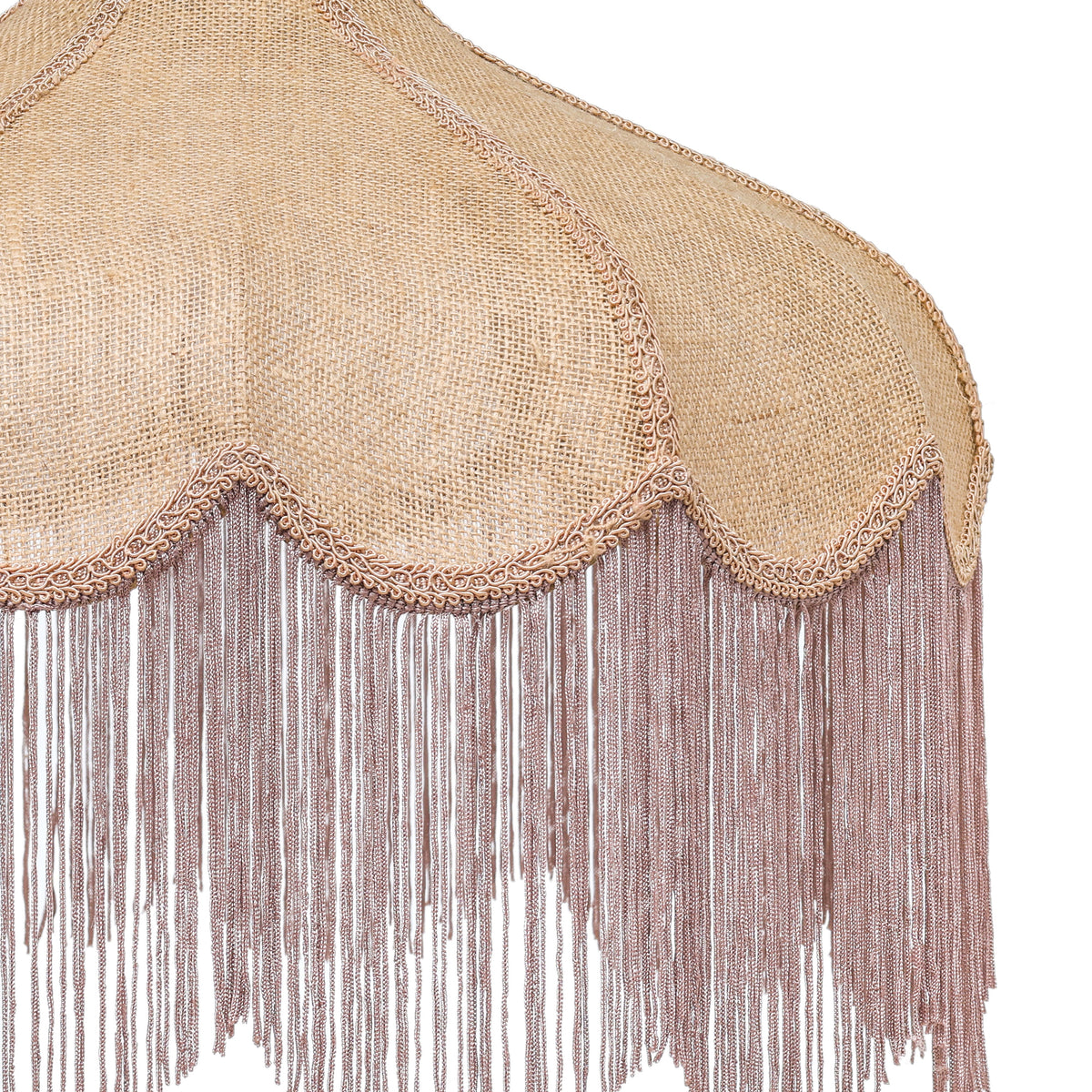 TOV Furniture Buchanan Jute Fringed Scalloped Pendant
