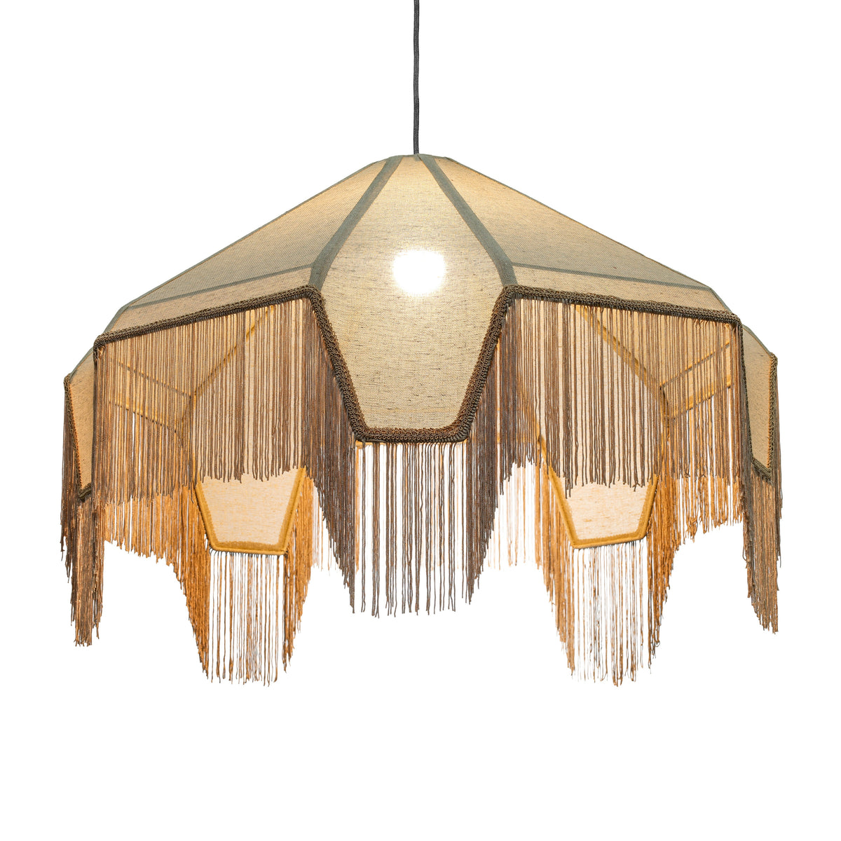TOV Furniture Buchanan Fringed Angled Pendant