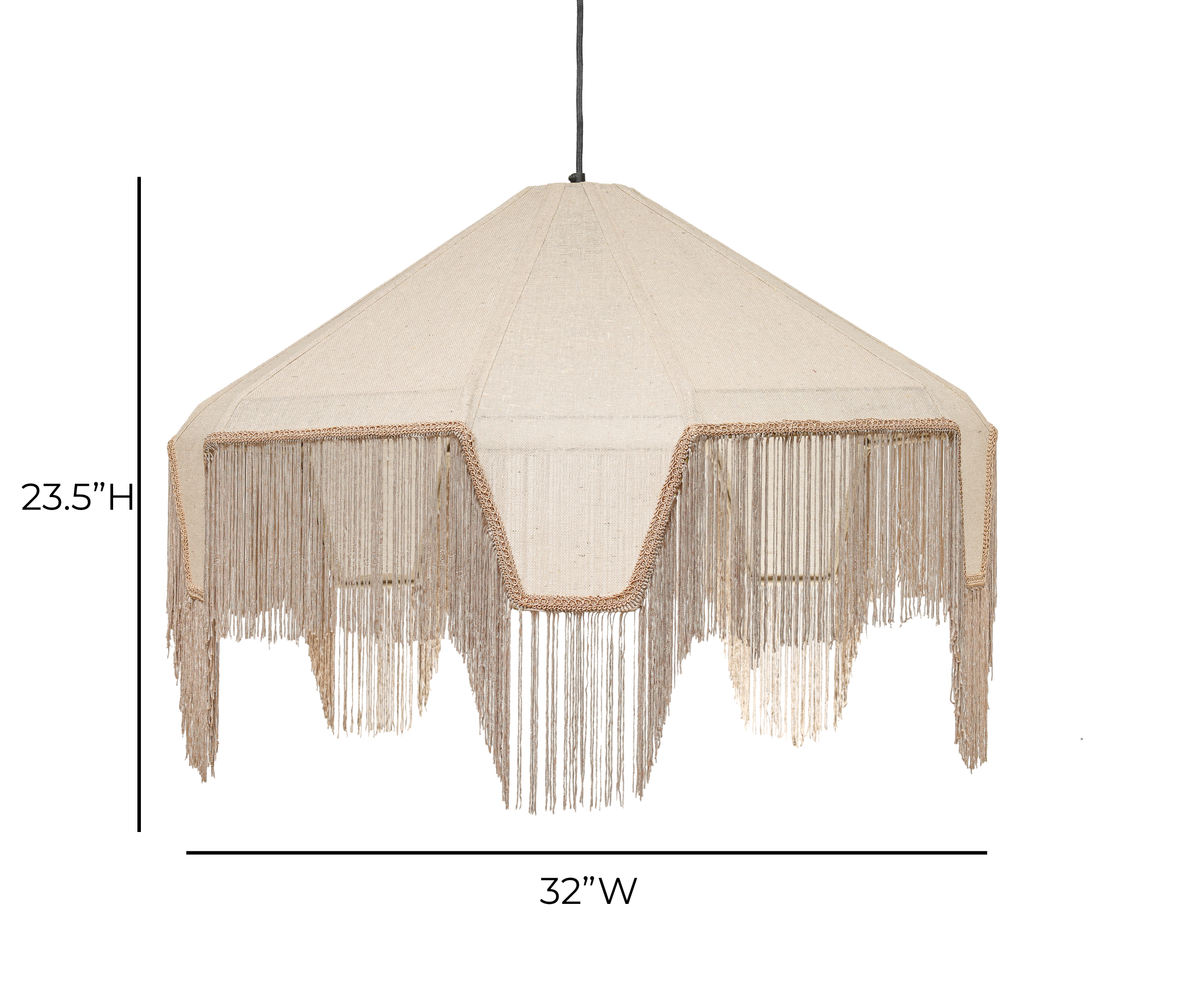 TOV Furniture Buchanan Fringed Angled Pendant