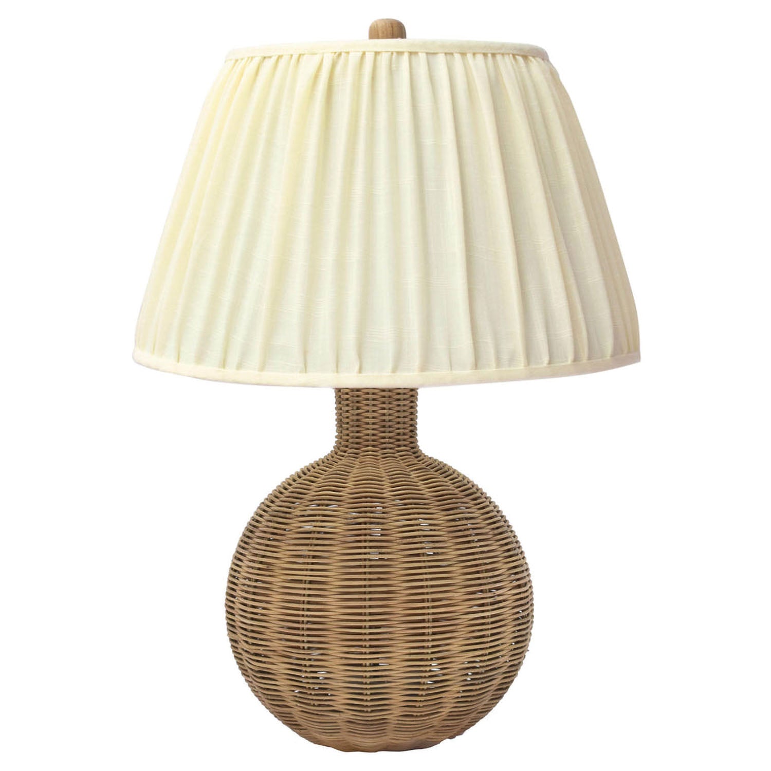 TOV Furniture Pallora Cream & Natural Rattan Table Lamp