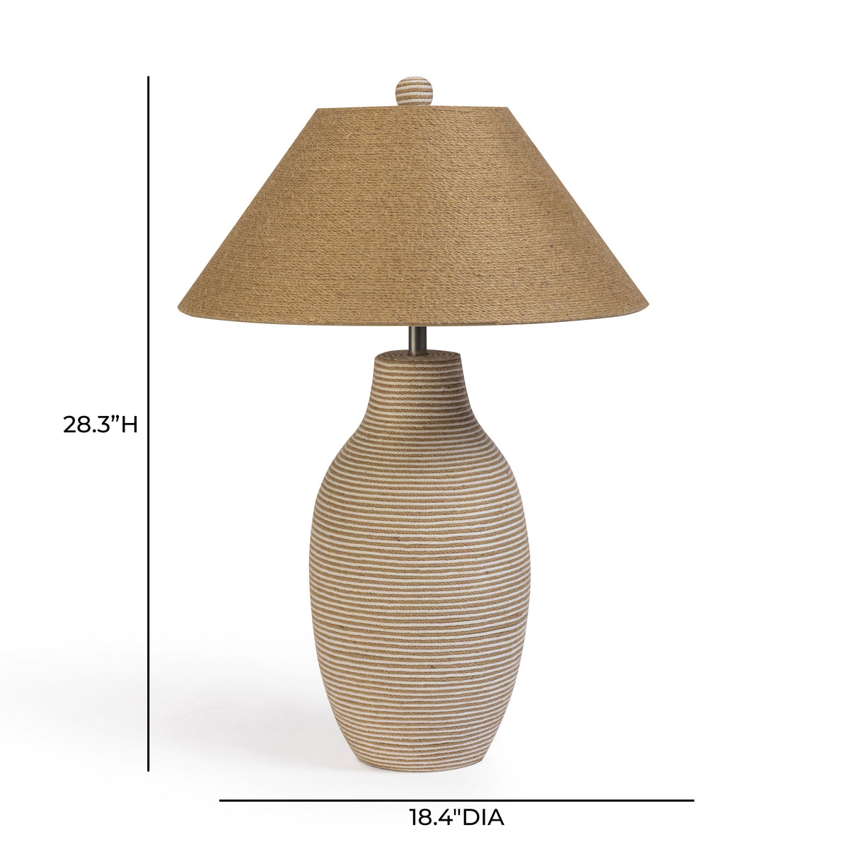 TOV Furniture Tanga Natural Jute and Cotton Table Lamp