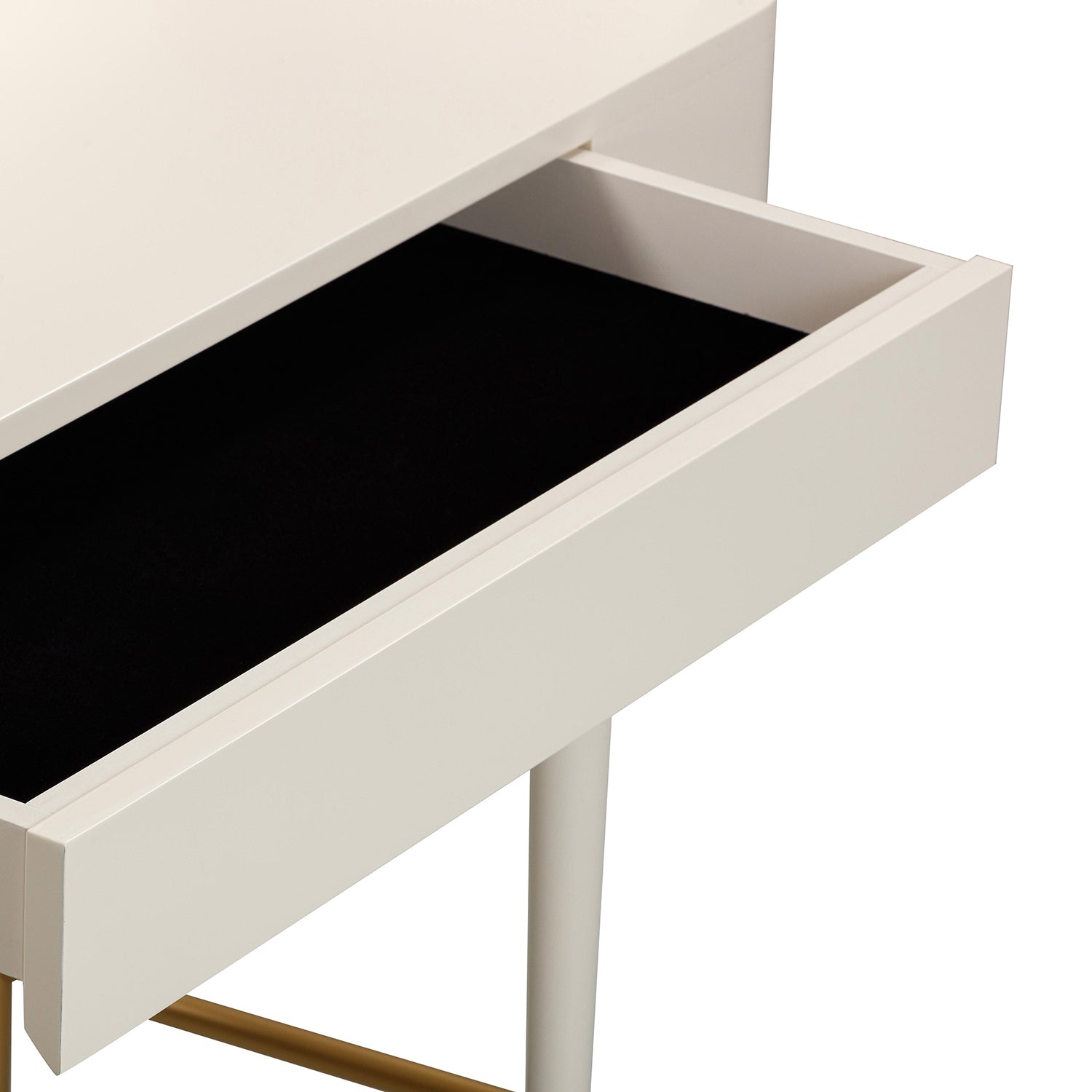 TOV Furniture Penelope Vegan Leather Wrapped Vanity Desk