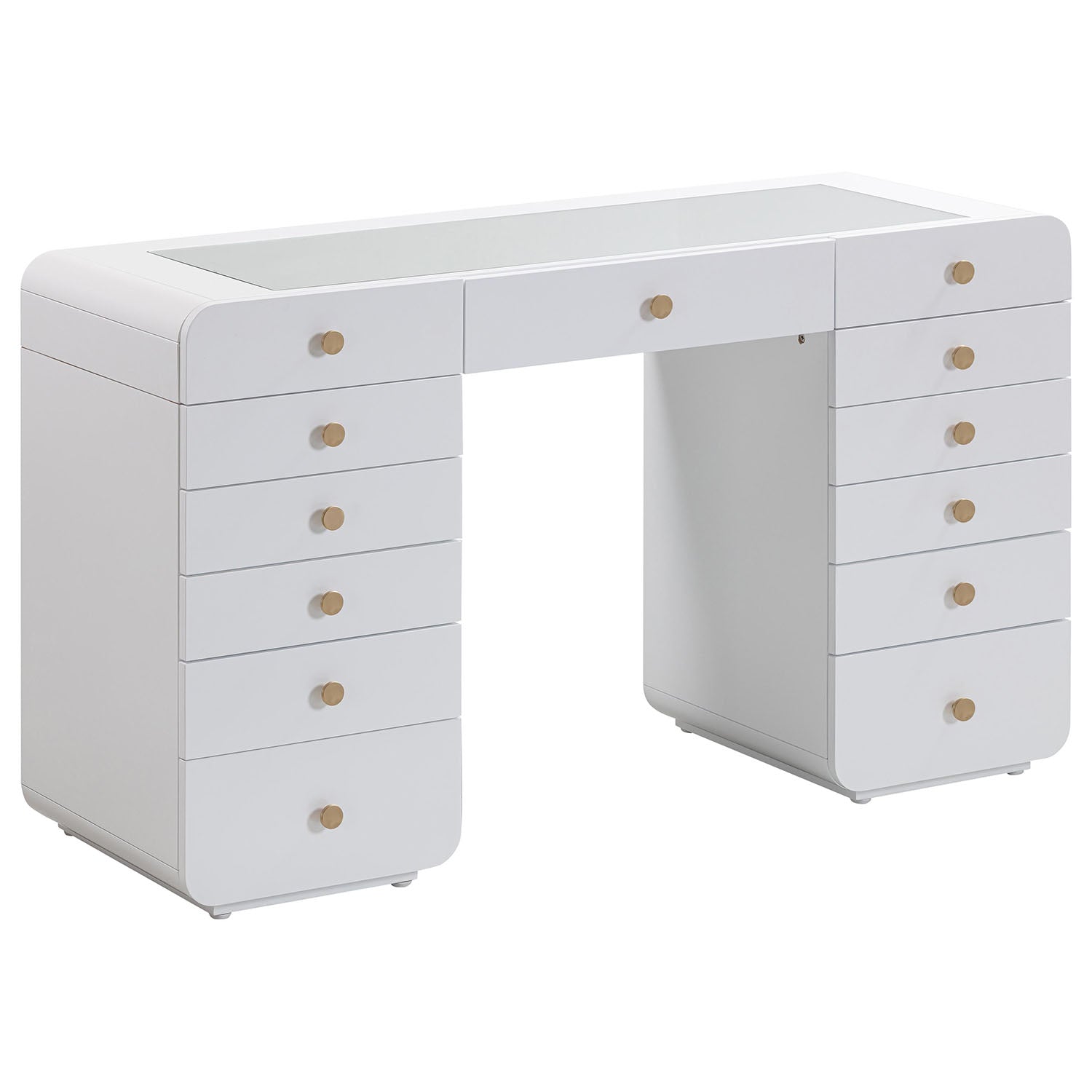 TOV Furniture Hollywood White Vanity Desk