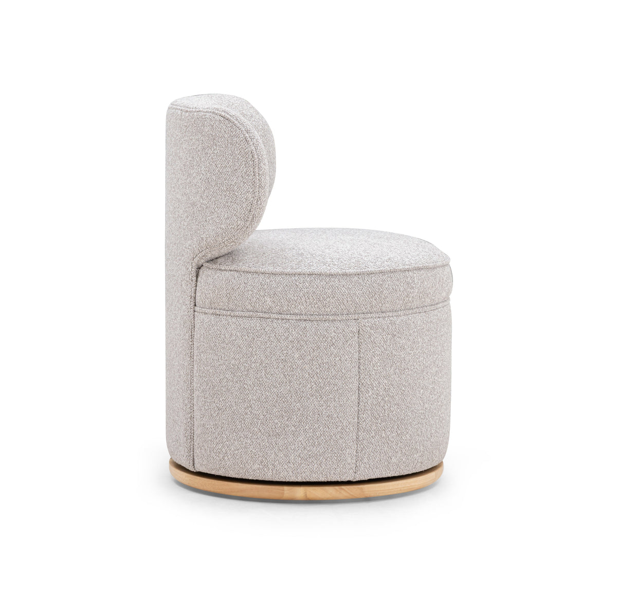 TOV Furniture Amaya Grey Textured Performance Swivel Desk Chair