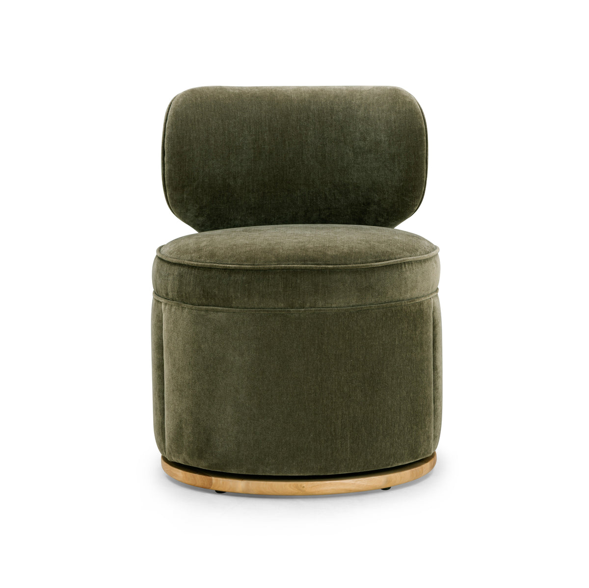 TOV Furniture Amaya Green Upcycled Chenille Swivel Desk Chair