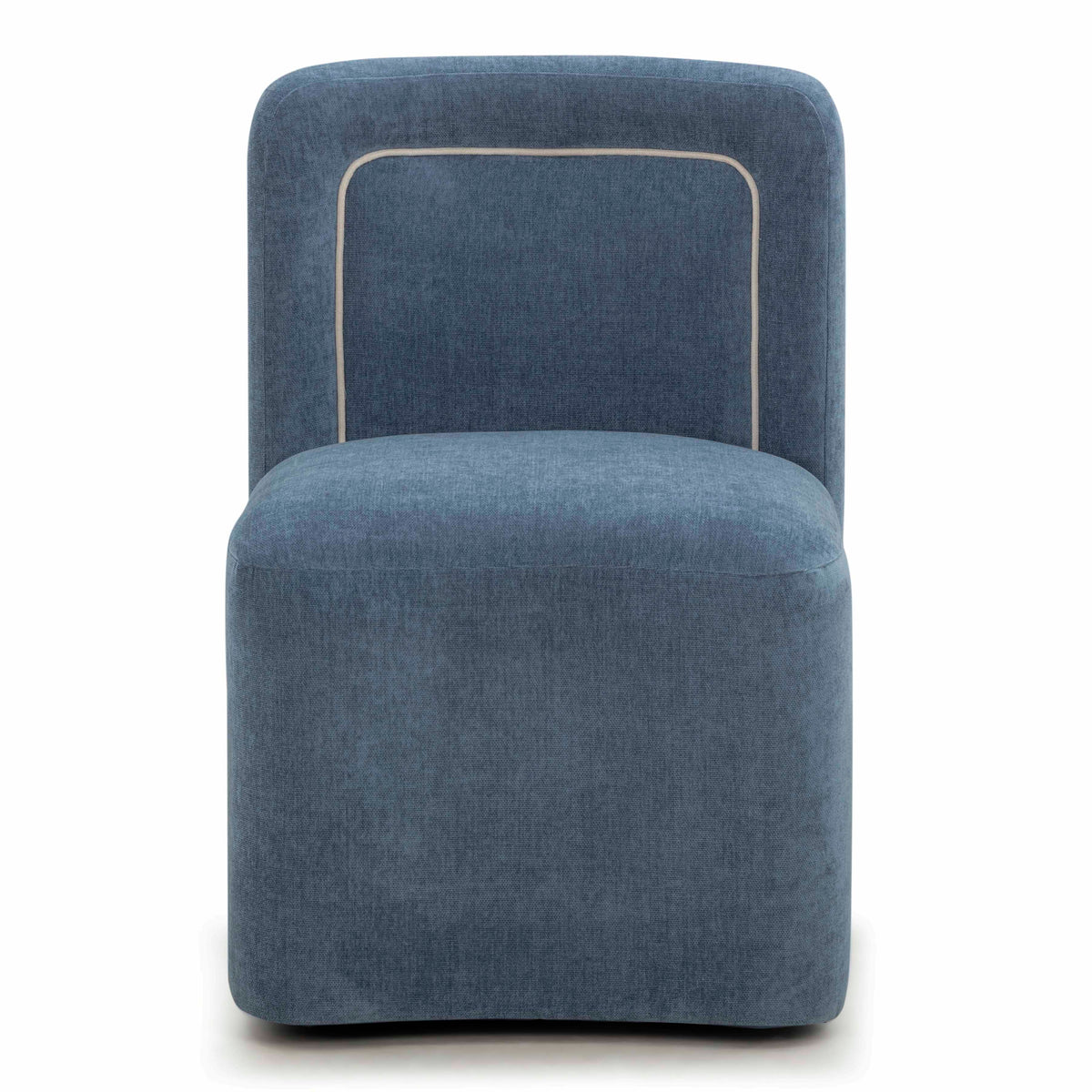 TOV Furniture Dolce Blue Performance Velvet Rolling Desk Chair