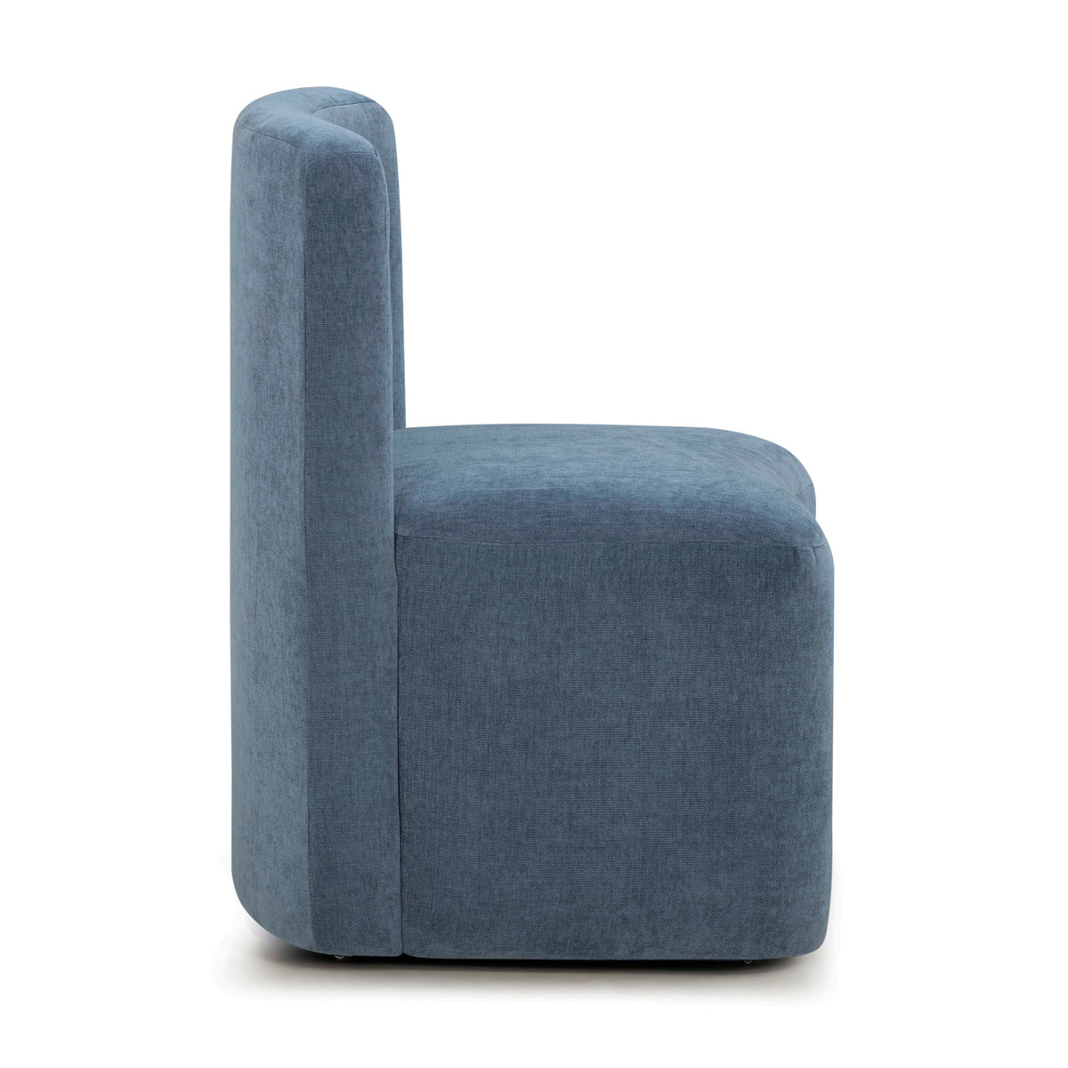 TOV Furniture Dolce Blue Performance Velvet Rolling Desk Chair