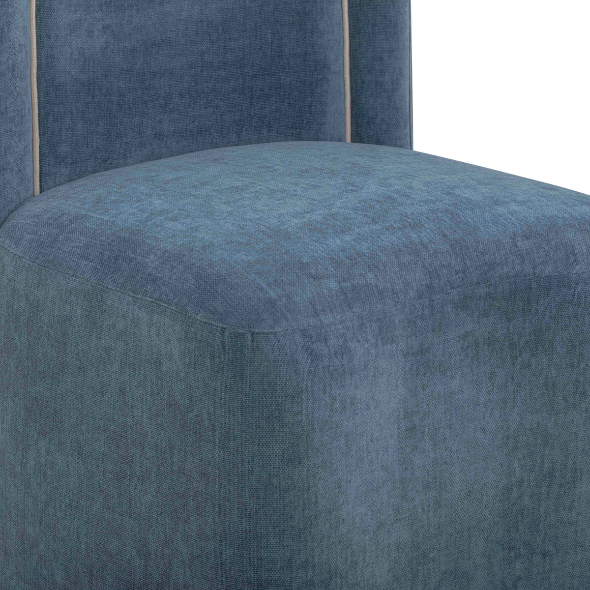 TOV Furniture Dolce Blue Performance Velvet Rolling Desk Chair