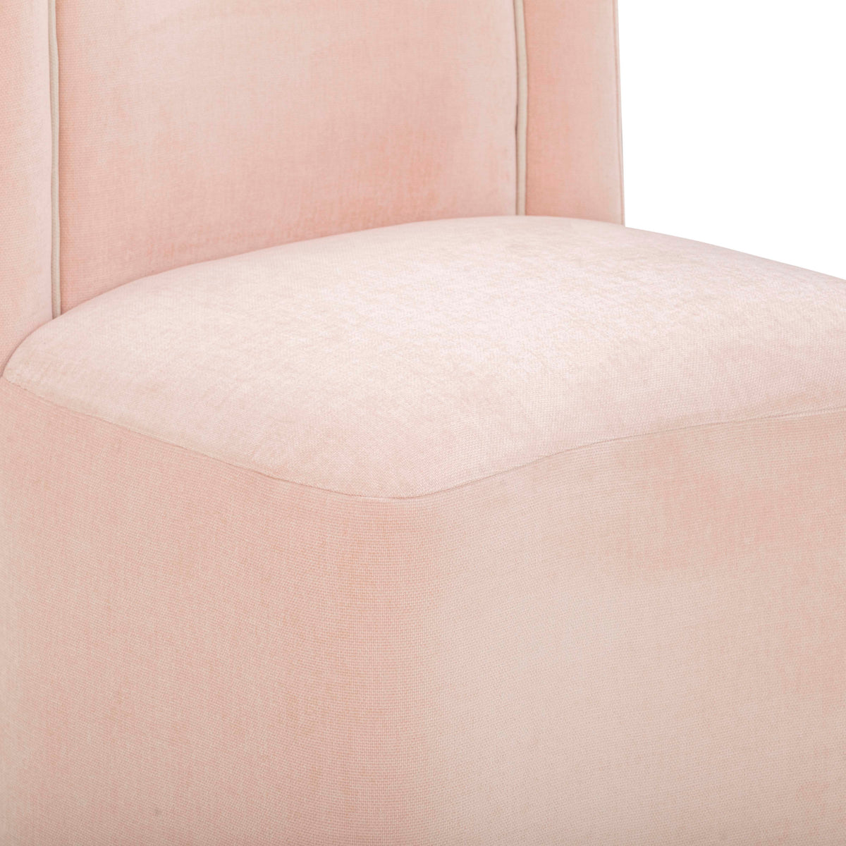 TOV Furniture Dolce Pink Performance Velvet Rolling Desk Chair