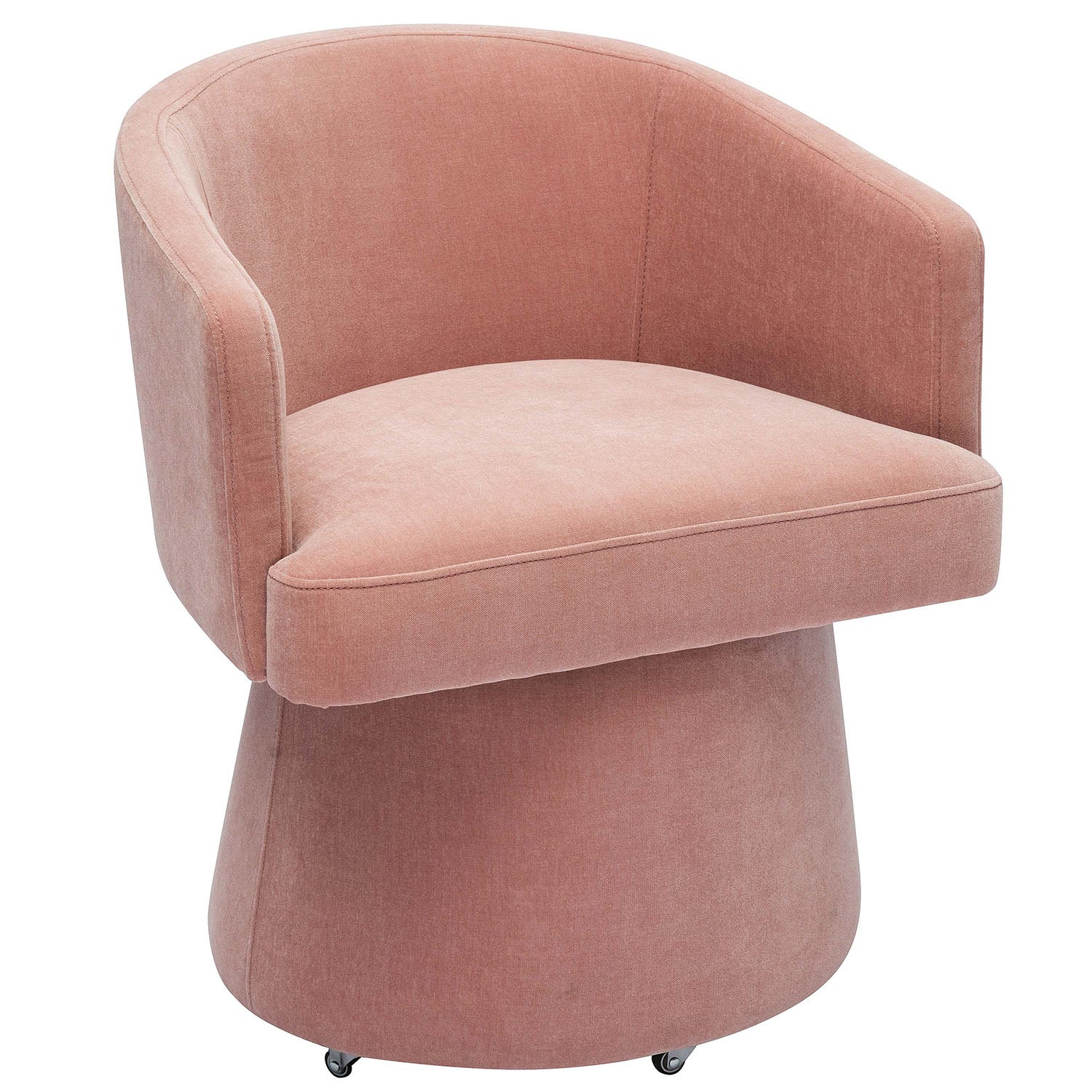 TOV Furniture Kristen Upcycled Chenille Rolling Desk Chair