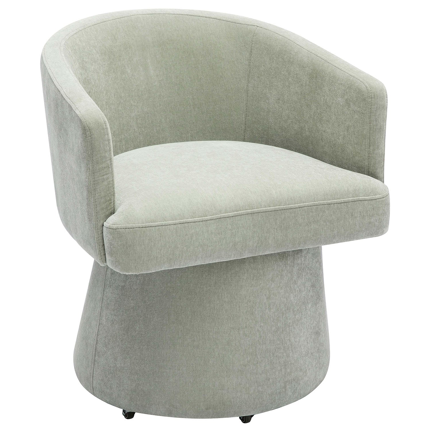 TOV Furniture Kristen Upcycled Chenille Rolling Desk Chair