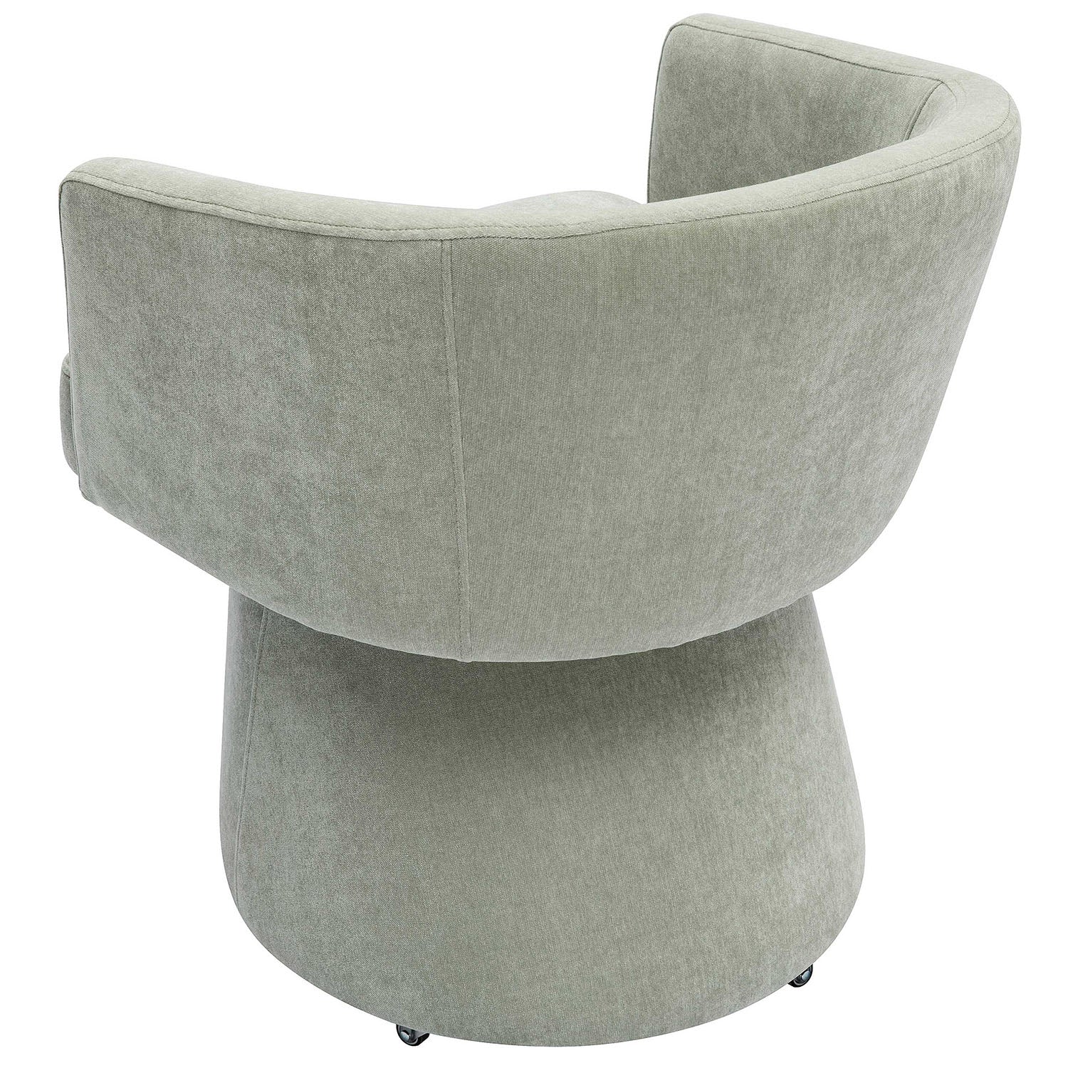 TOV Furniture Kristen Upcycled Chenille Rolling Desk Chair