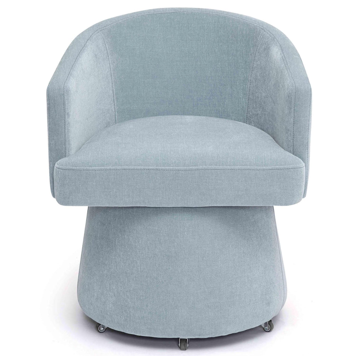 TOV Furniture Kristen Upcycled Chenille Rolling Desk Chair