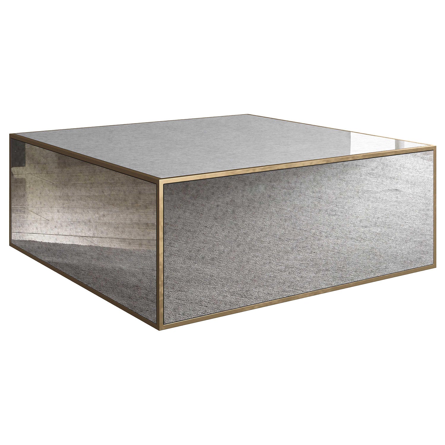 TOV Furniture by Inspire Me Lana Mirrored Large Coffee Table