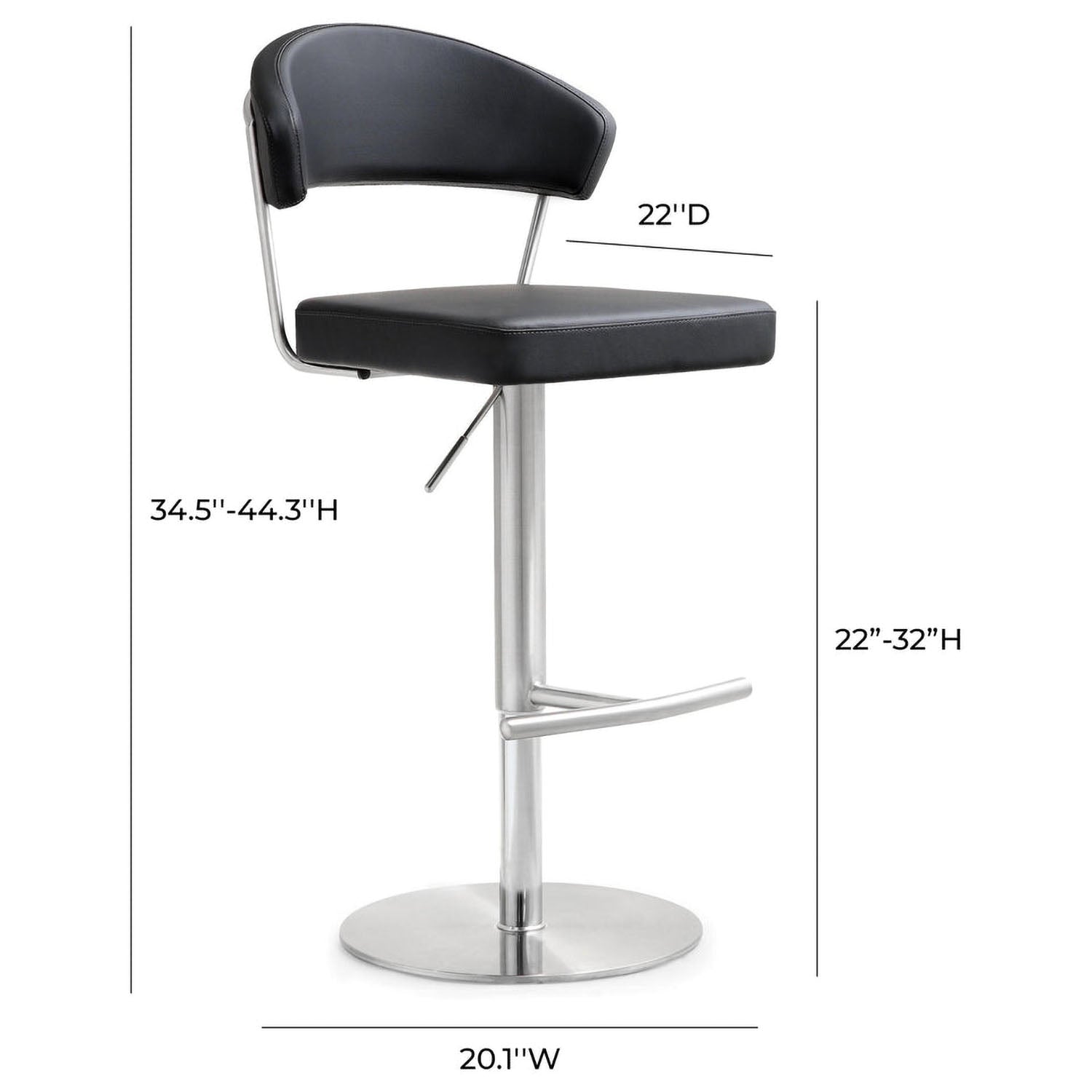 TOV Furniture Cosmo Adjustable Stool