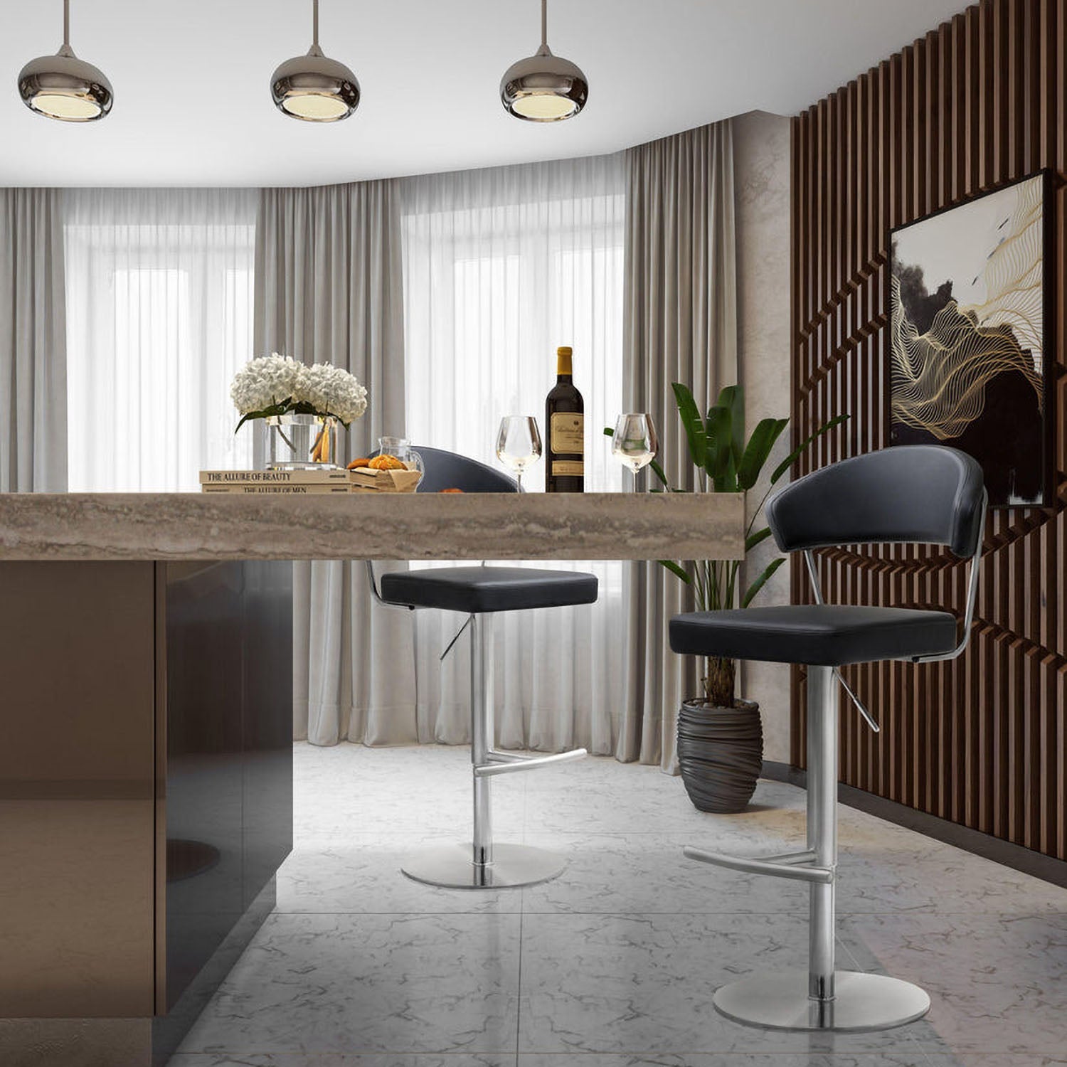 TOV Furniture Cosmo Adjustable Stool