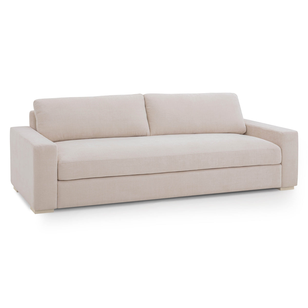 TOV Furniture Beckham Cream Performance Chenille 96in Sofa in cream performance chenille, primary product view