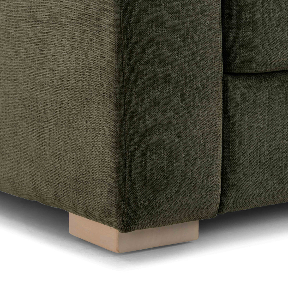 TOV Furniture Beckham Olive Upcycled Performance Chenille 96in Sofa