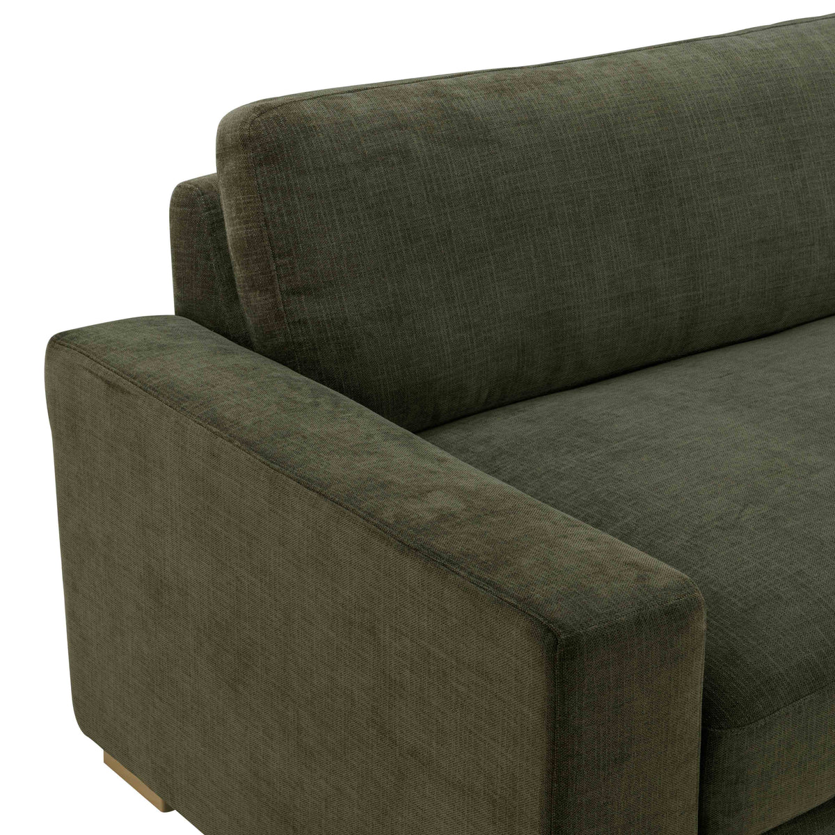 TOV Furniture Beckham Olive Upcycled Performance Chenille 96in Sofa