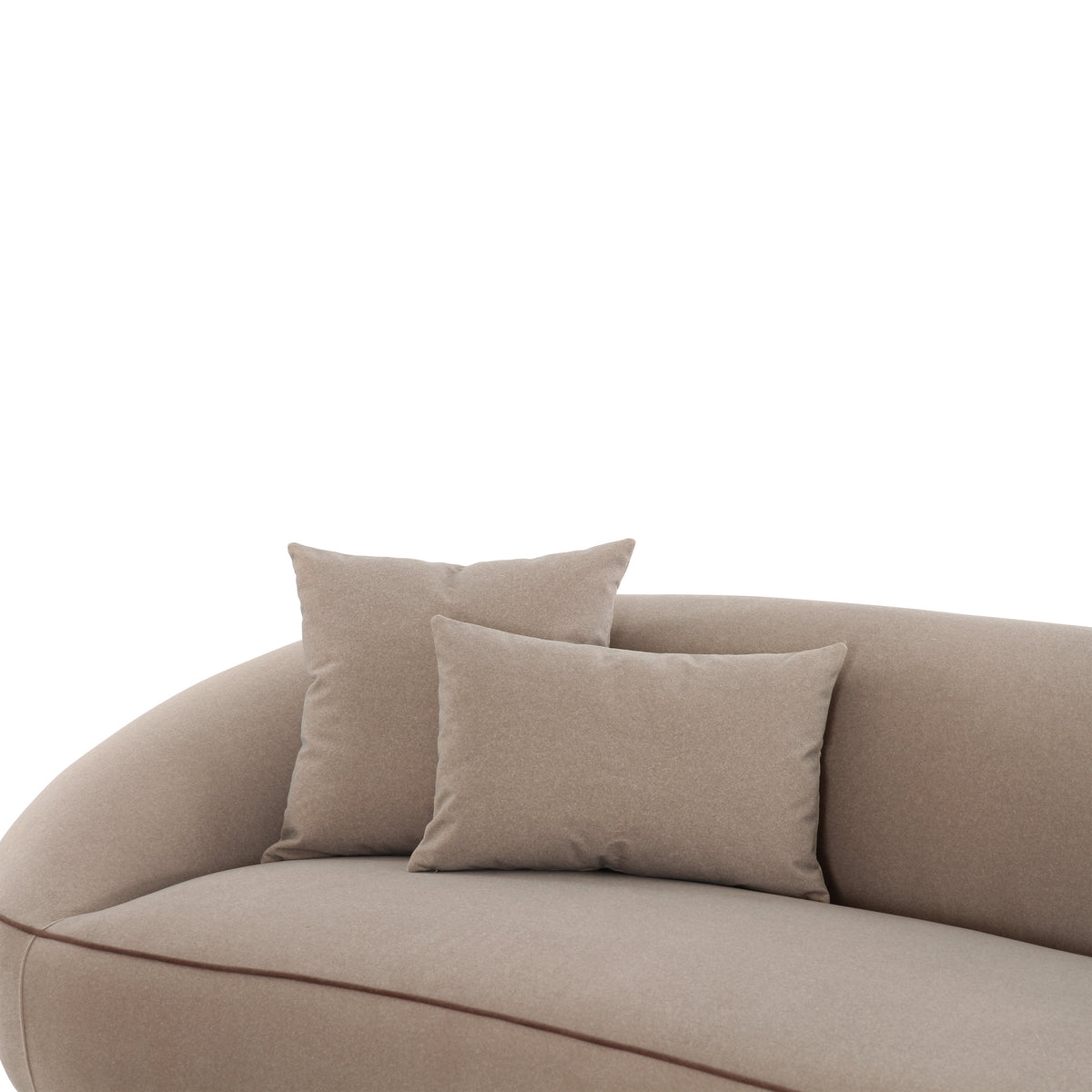TOV Furniture Jenny Taupe Performance Faux Mohair Sofa