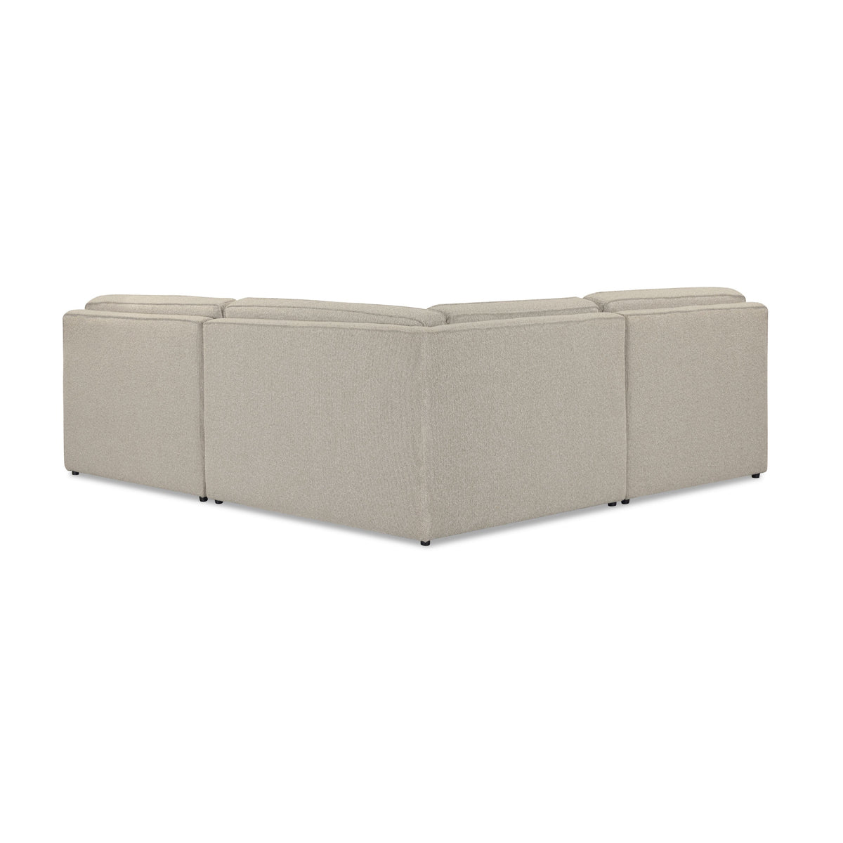 TOV Furniture Yvette Warm Grey Performance Boucle 3-Piece L-Sectional Sofa