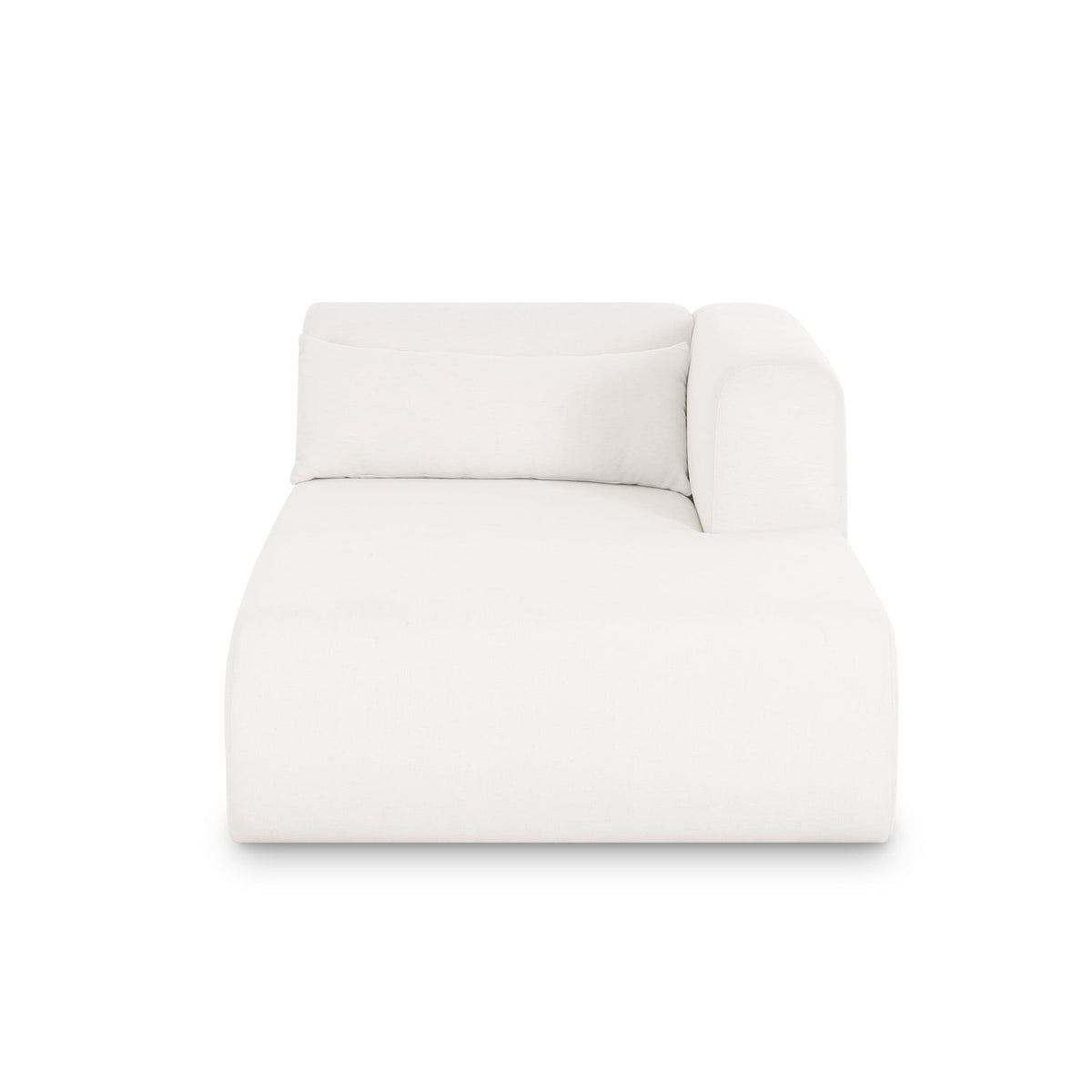 TOV Furniture Tarra Cream Performance Chenille Modular Chaise