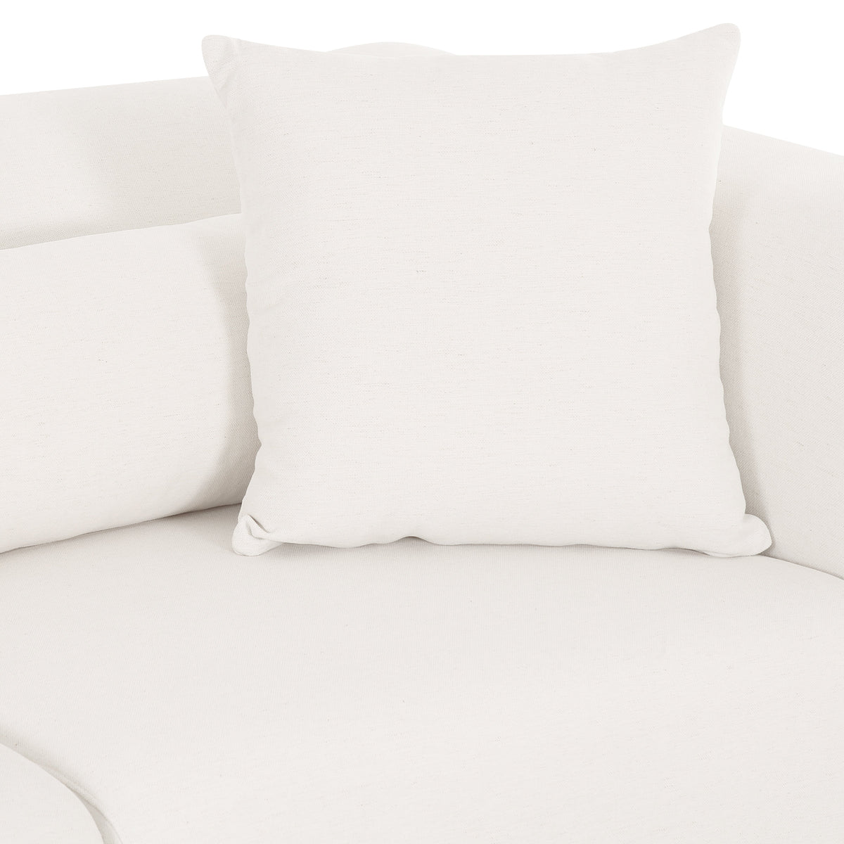 TOV Furniture Tarra Cream Performance Chenille 4-Piece Modular U-Sectional Sofa