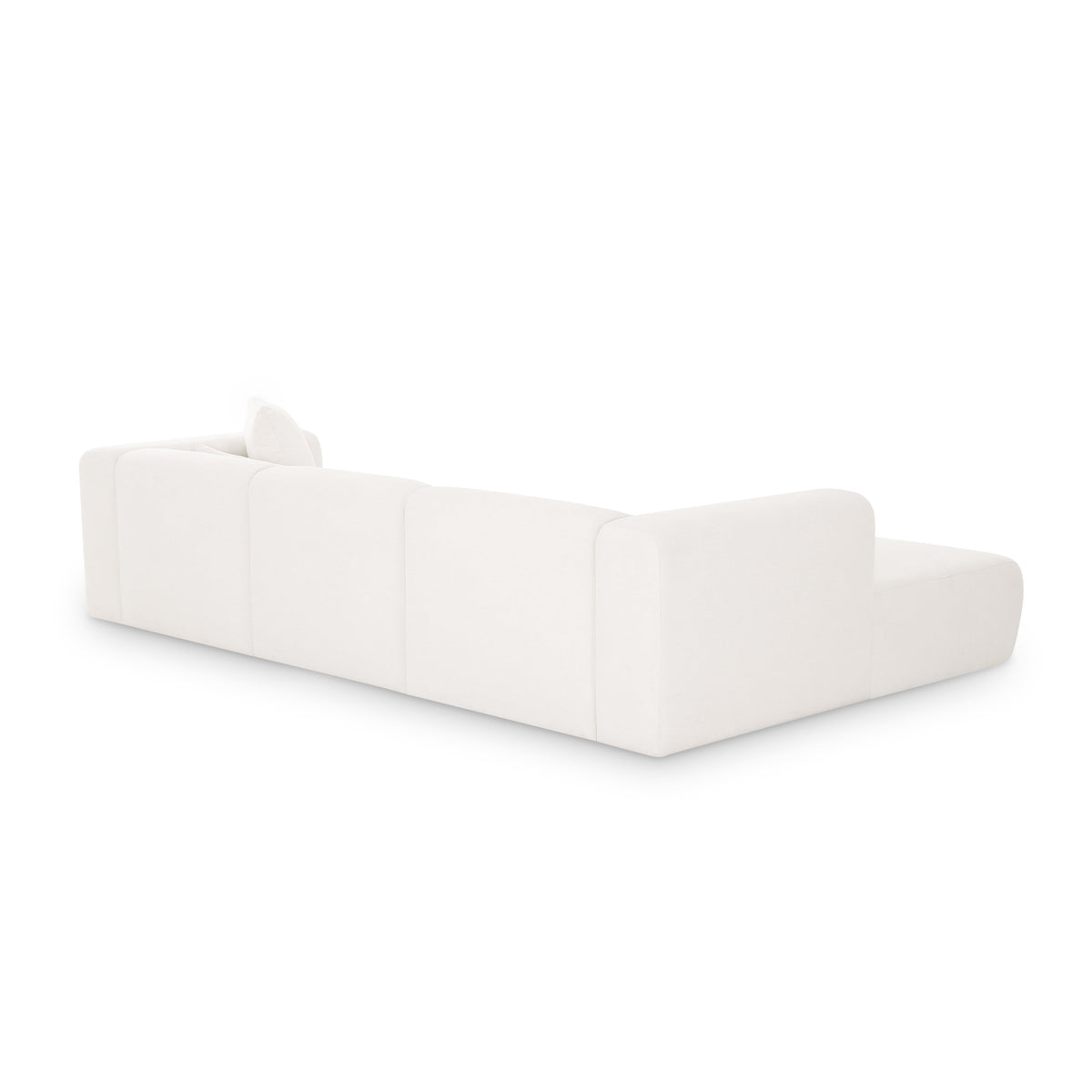 TOV Furniture Tarra Cream Performance Chenille 3-Piece Modular Sectional Sofa