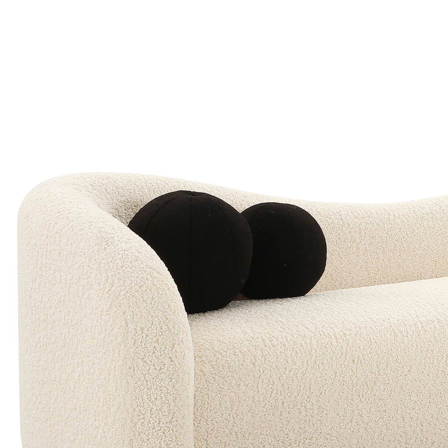 TOV Furniture Leonie Faux Shearling Sofa
