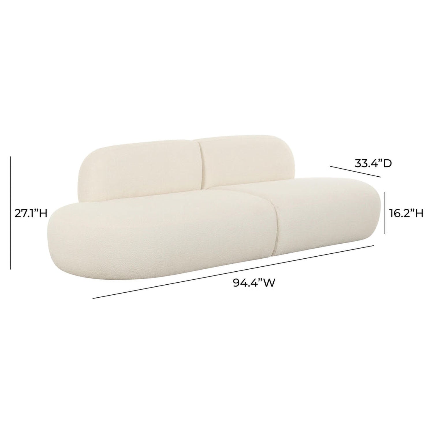 TOV Furniture Broohah Performance Boucle Sofa