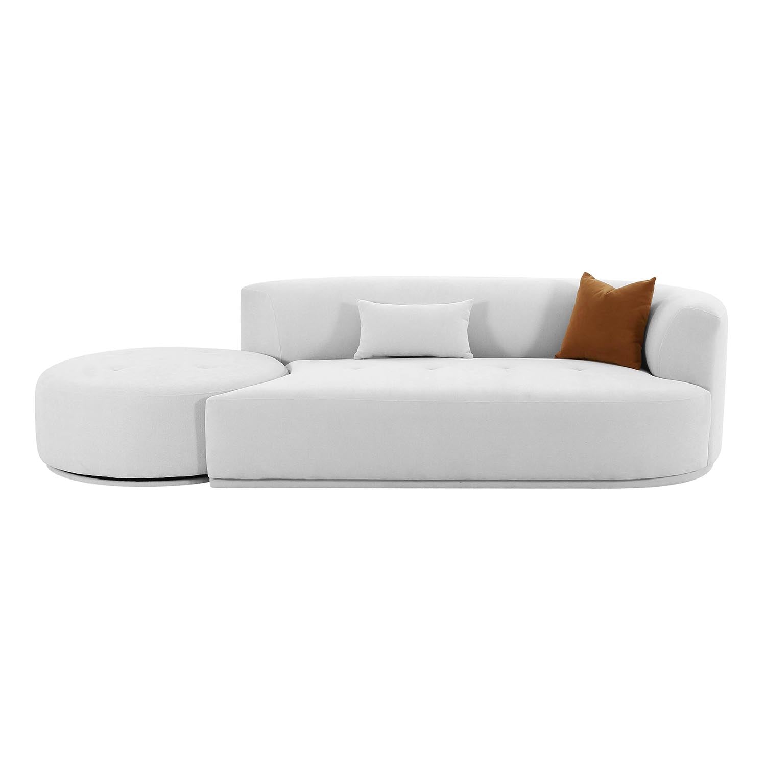 TOV Furniture Fickle 2 Piece Chaise Modular RAF Sofa