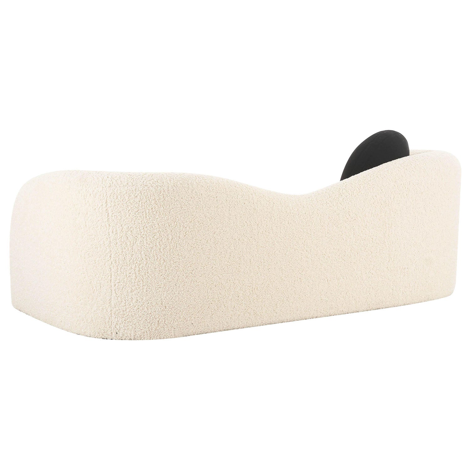 TOV Furniture Leonie Beige Faux Shearling Sofa