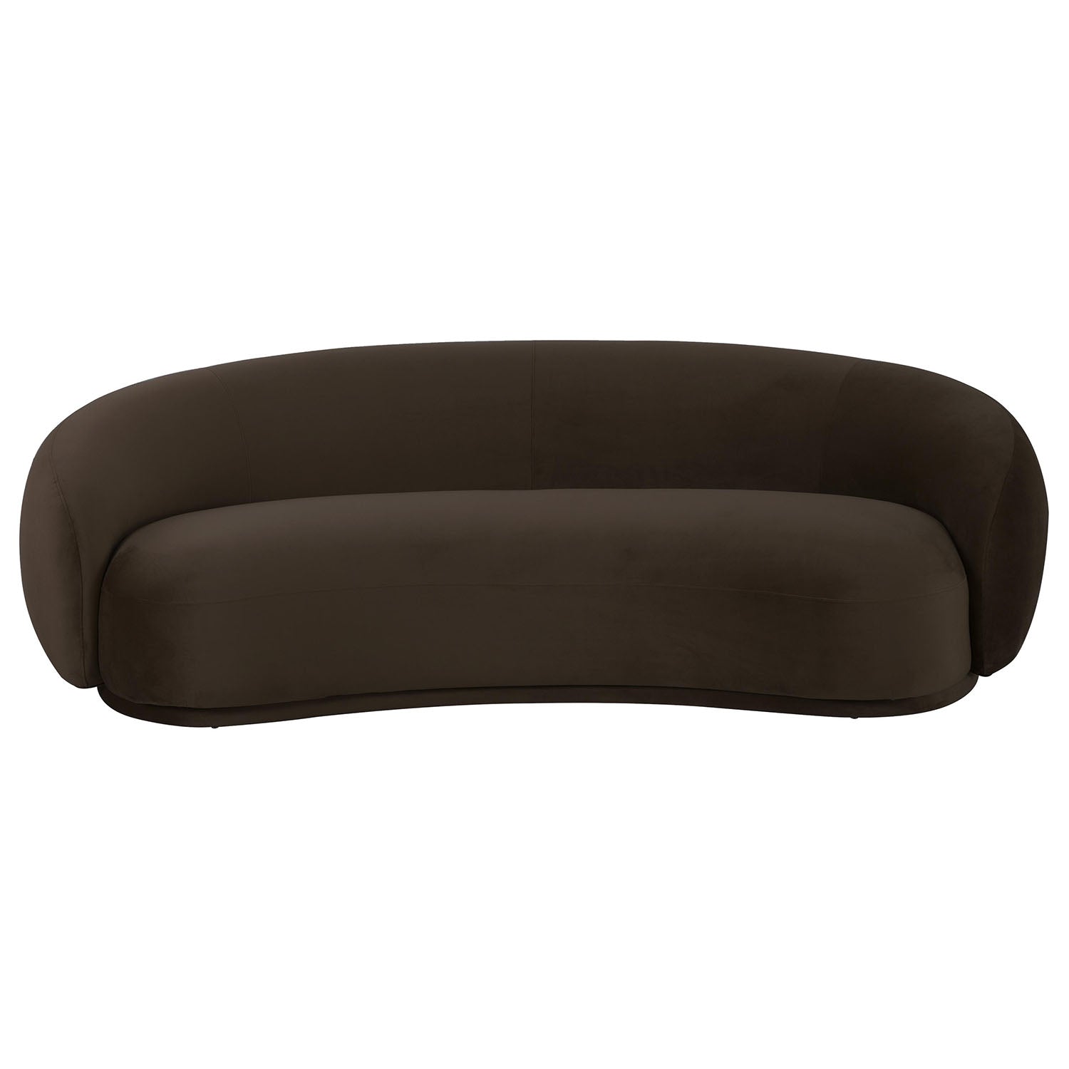 TOV Furniture Kendall Chocolate Brown Velvet Sofa