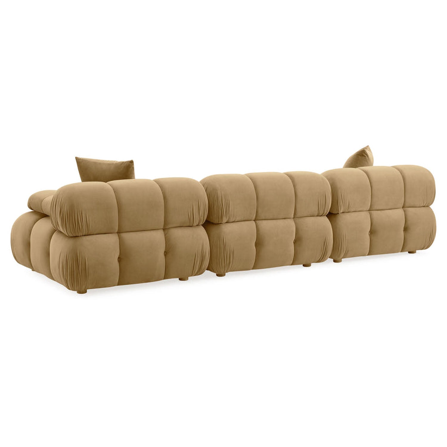 TOV Furniture Calliope Black Vegan Shearling Modular Sofa