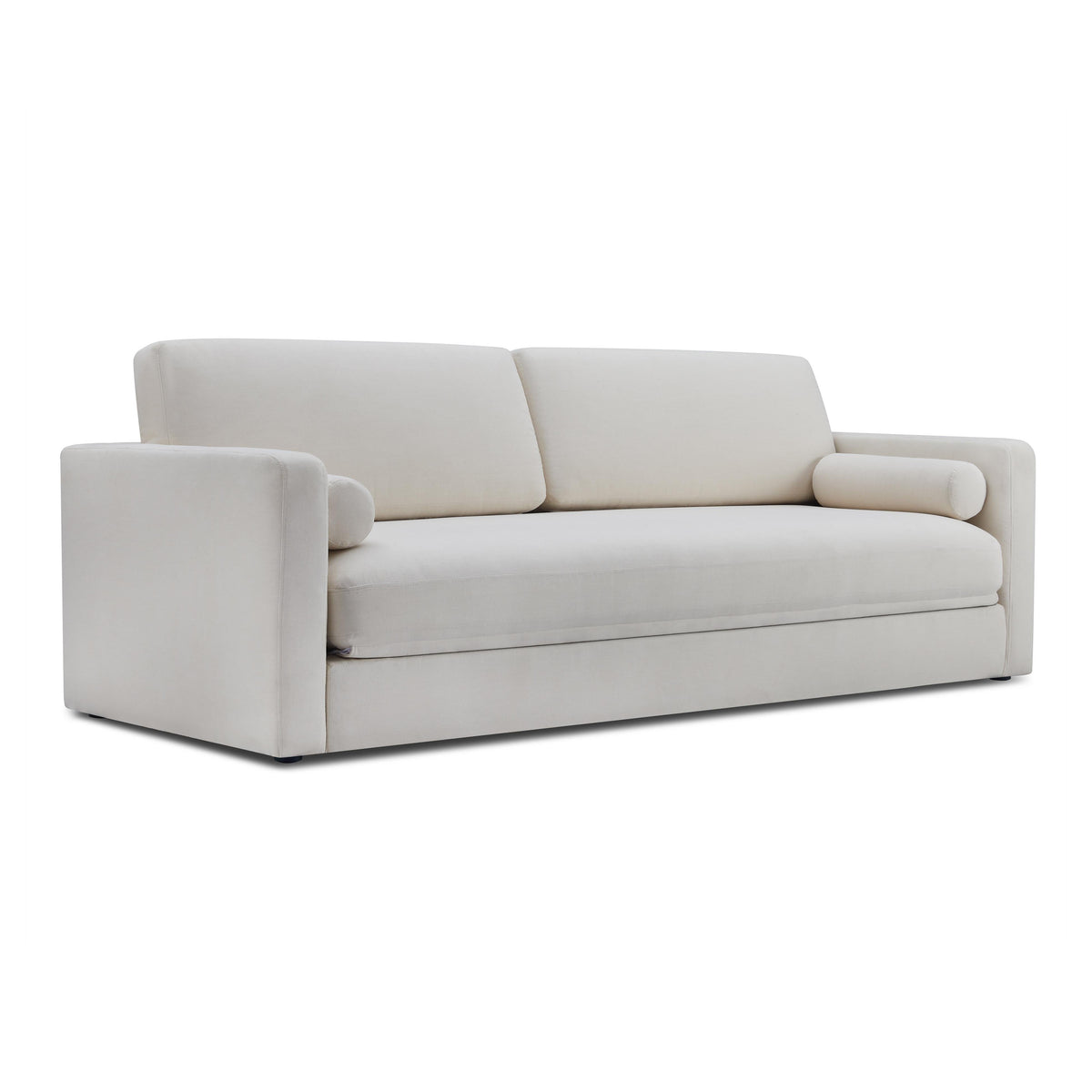TOV Furniture Ryan 91" Cream Upcycled Performance Linen Sleeper Sofa in cream upcycled linen, primary product view
