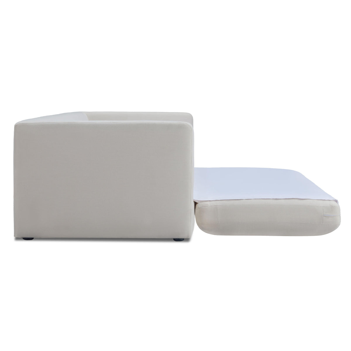 TOV Furniture Ryan Cream Upcycled Performance Linen Sleeper Sofa