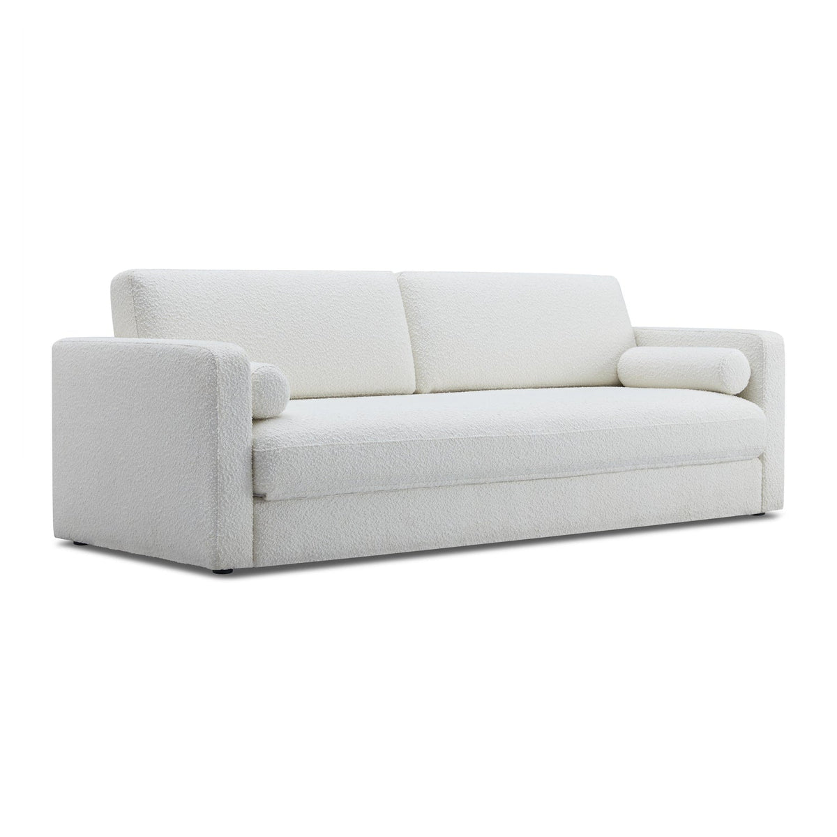 TOV Furniture Ryan 91" Performance Boucle Sleeper Sofa in cream performance boucle over a wood frame, primary product view