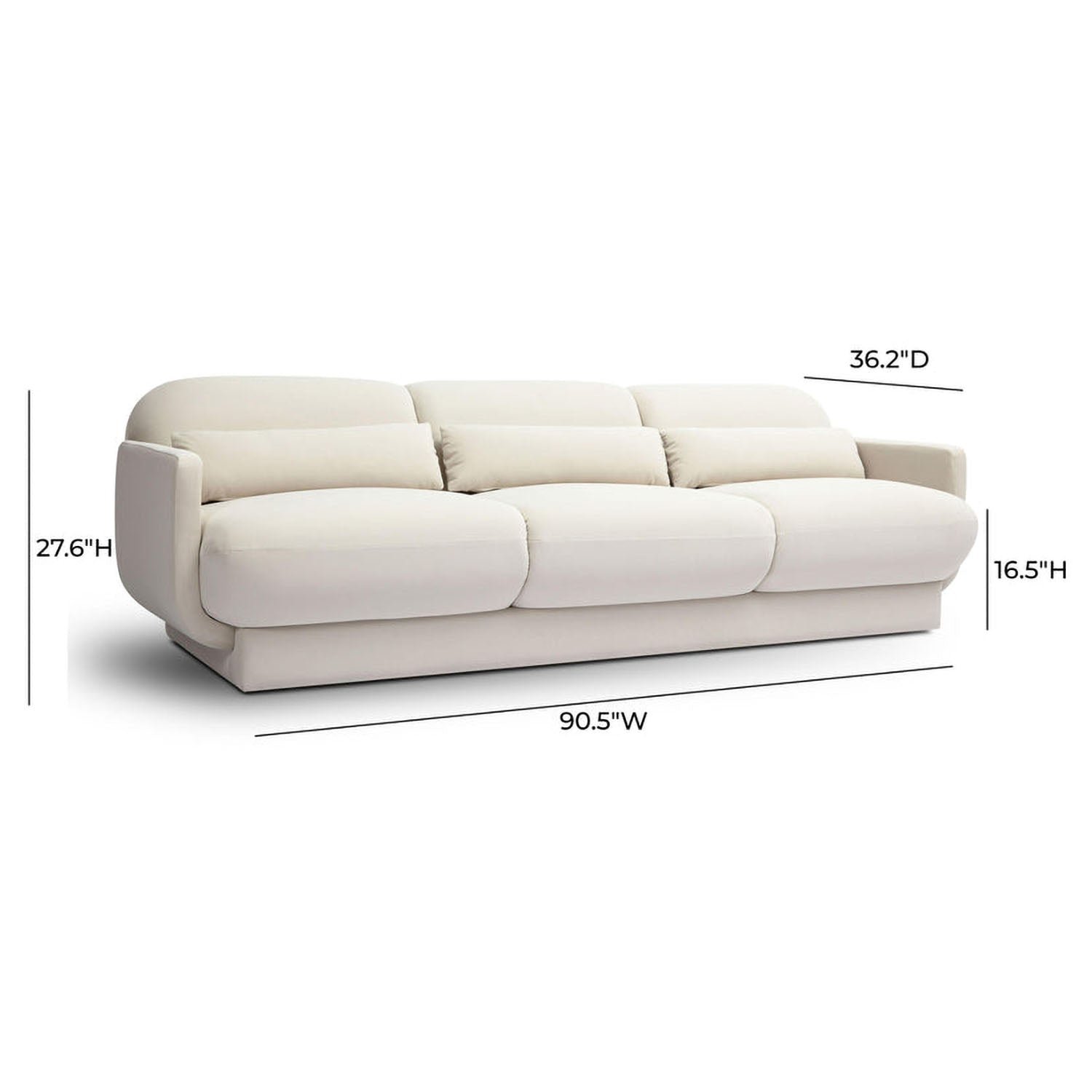 TOV Furniture Azalea Velvet Sofa