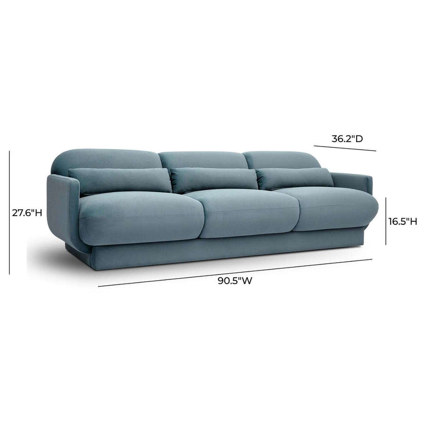 TOV Furniture Azalea Velvet Sofa