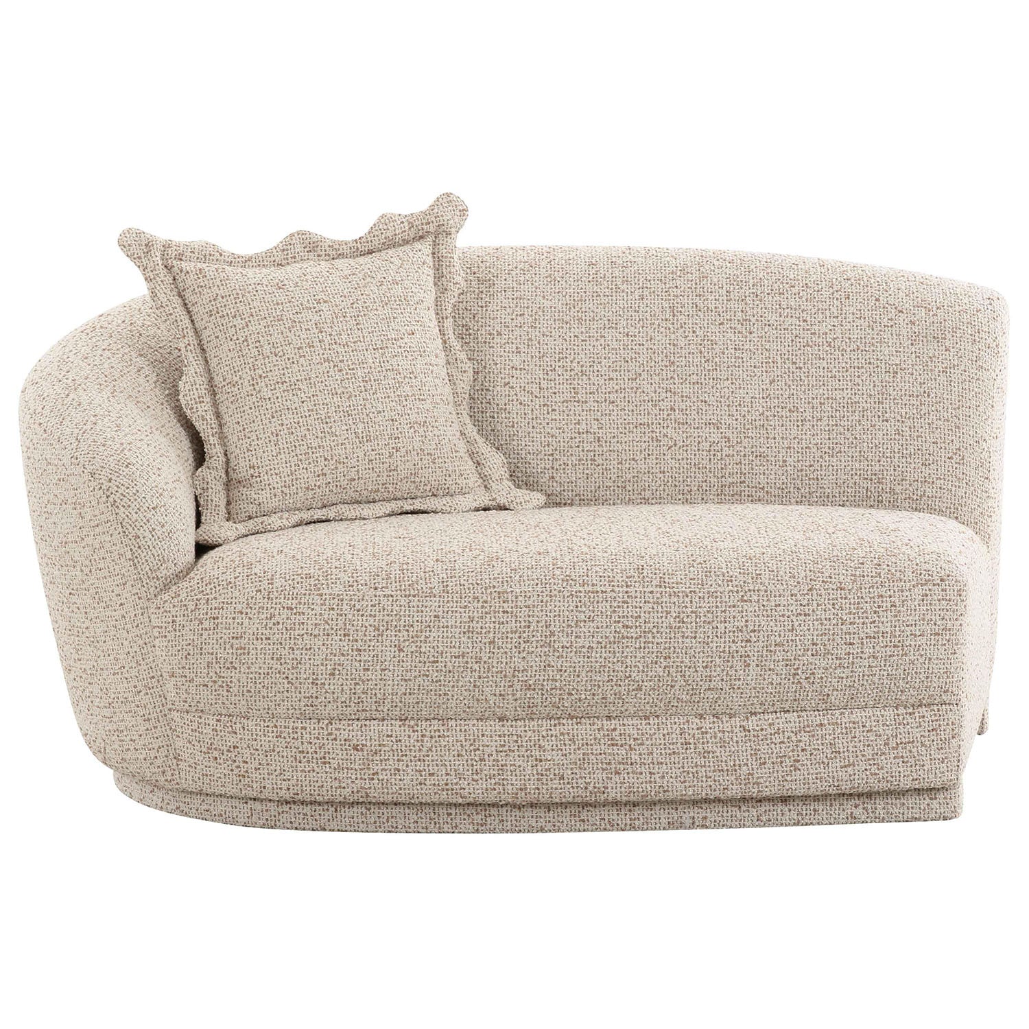 TOV Furniture Marion Two-Tone Textured Boucle Loveseat