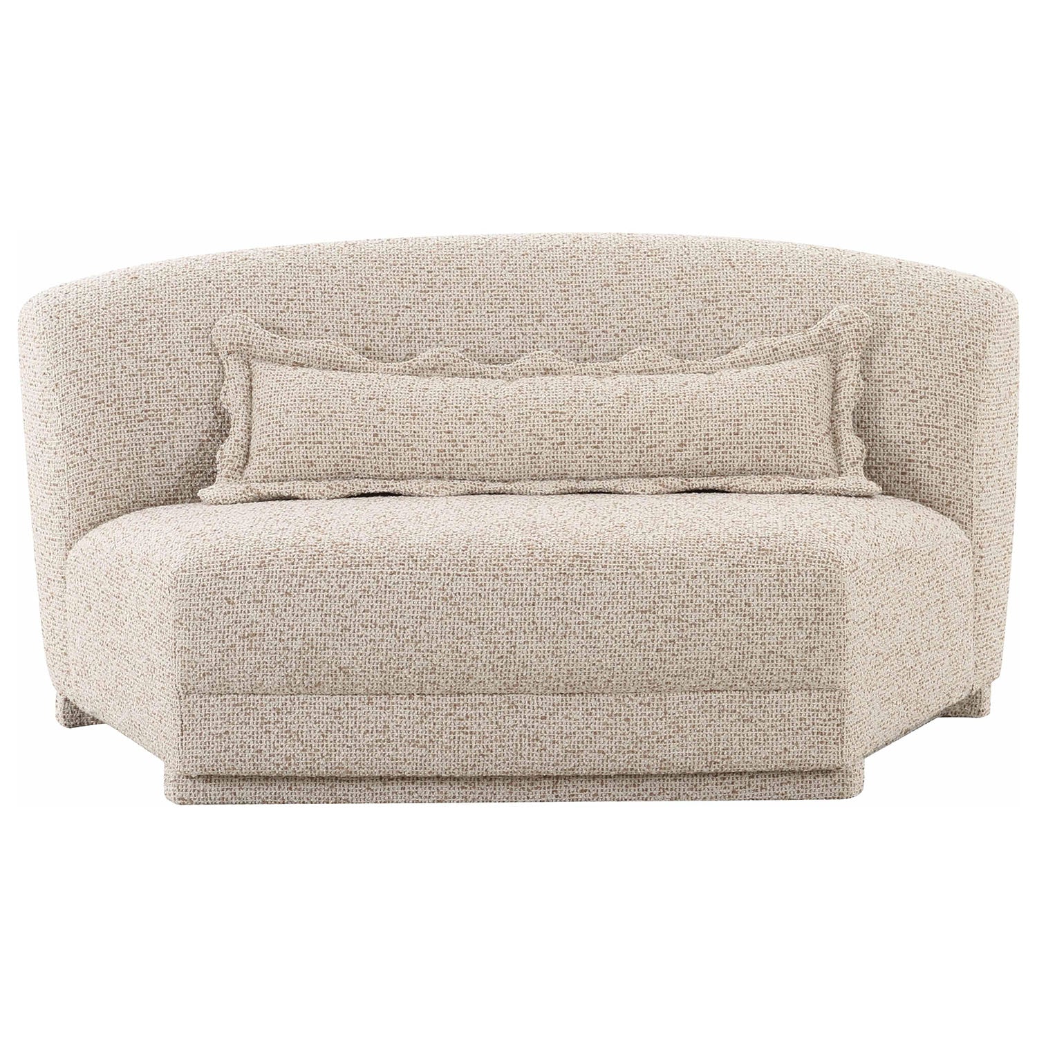 TOV Furniture Marion Two-Tone Textured Boucle Armless Loveseat
