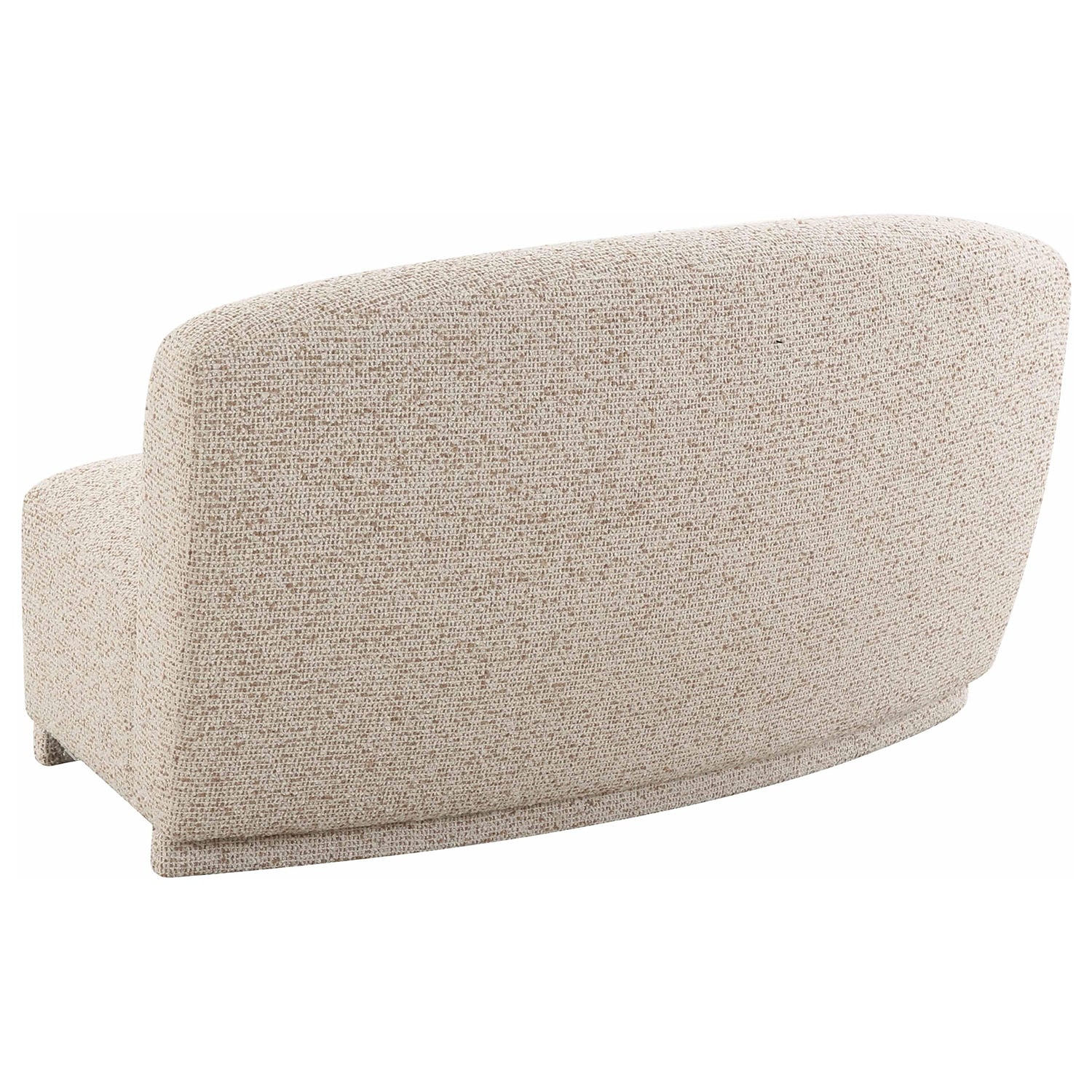 TOV Furniture Marion Two-Tone Textured Boucle Armless Loveseat