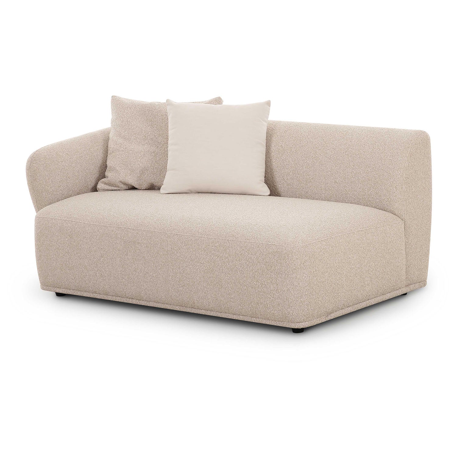 TOV Furniture Sylvie Cream Boucle Arm Chair 2-Seater