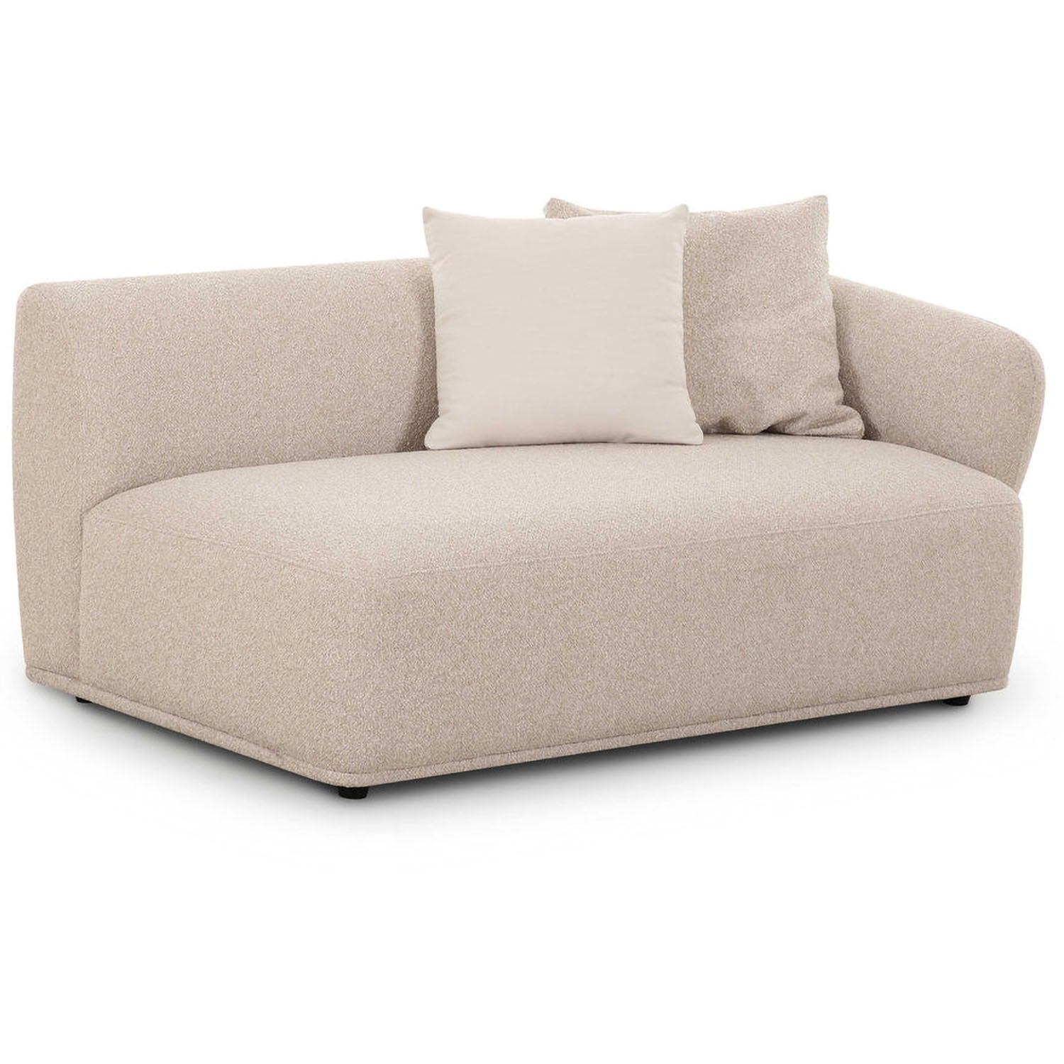 TOV Furniture Sylvie Cream Boucle Arm Chair 2-Seater